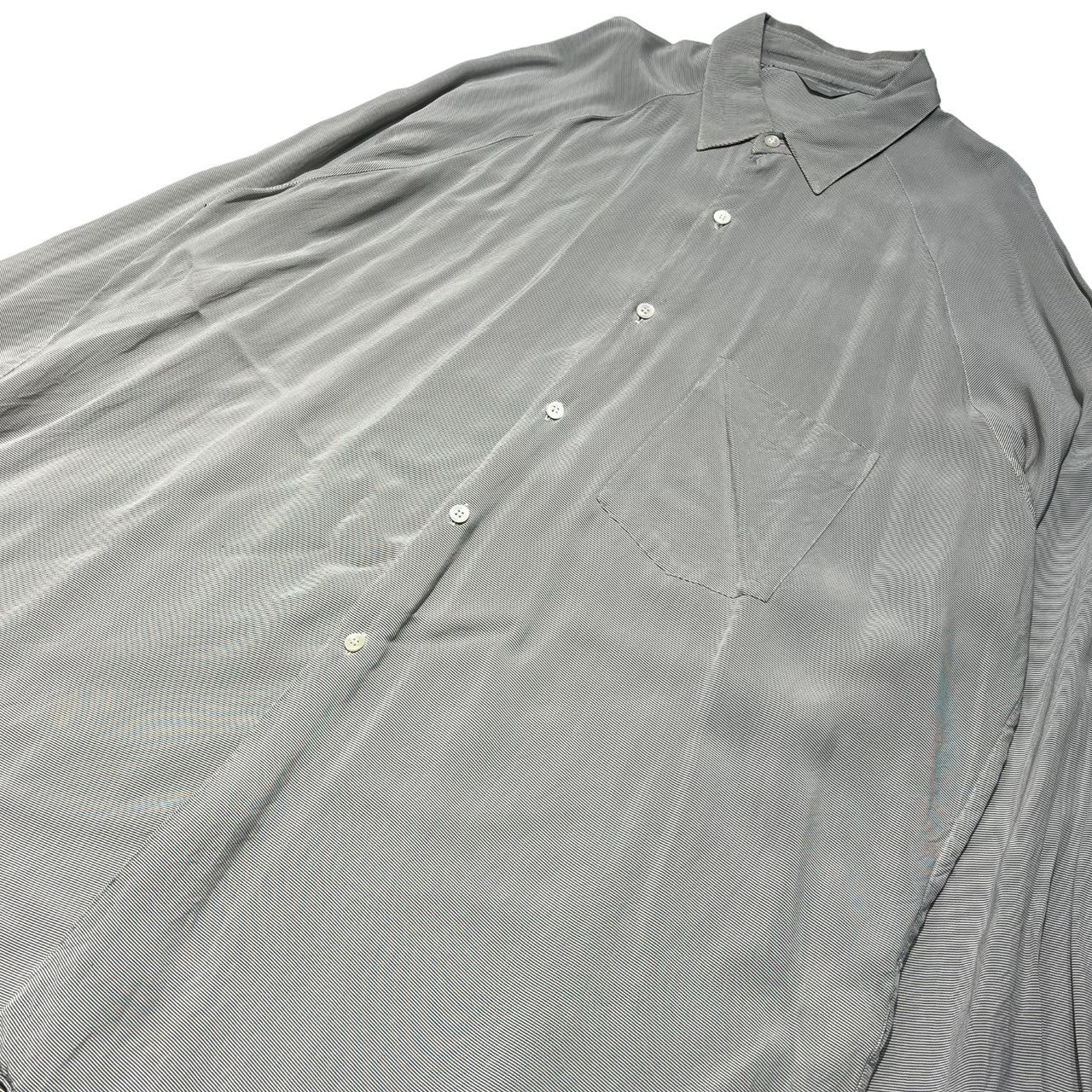 COMME des GARCONS HOMME(コムデギャルソンオム) 80's raglan sleeve rayon shirt ラグランスリーブレーヨンシャツ HB-050180 XL程度 グレー 本人期