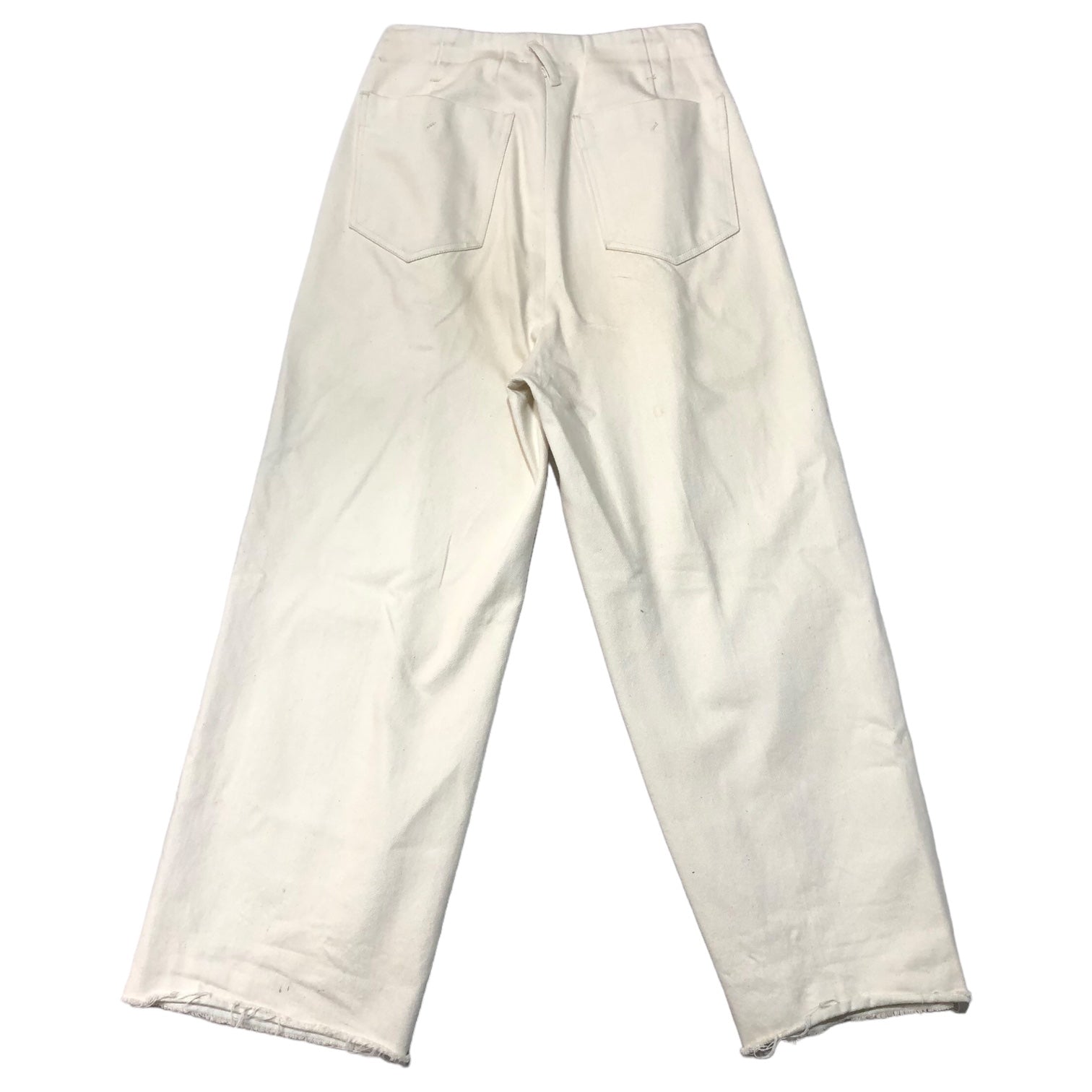 saby(サバイ) TUCK BAGGY - 11.5oz Bingo Denim - タック バギー デニム パンツ B-31820 1(S) オフホワイト 切りっぱなしデザイン