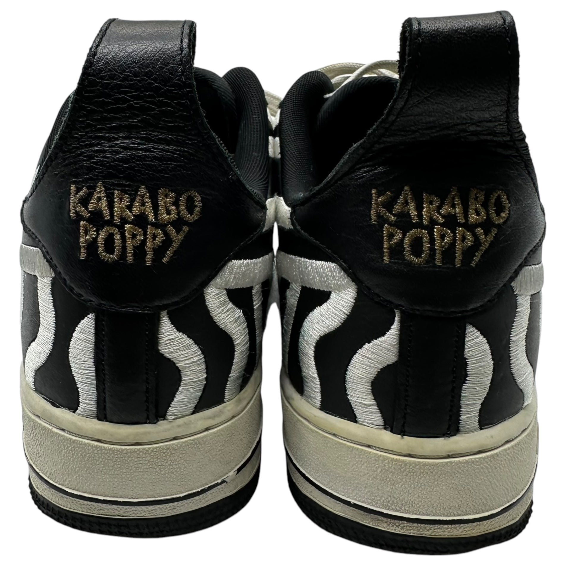 NIKE(ナイキ) ×KARABO POPPY BY YOU AIR FORCE 1 LOW カラボ ポピー エアフォース1 CT1975-992 27.5cm ブラック NIKE By You ID ローカット スニーカー