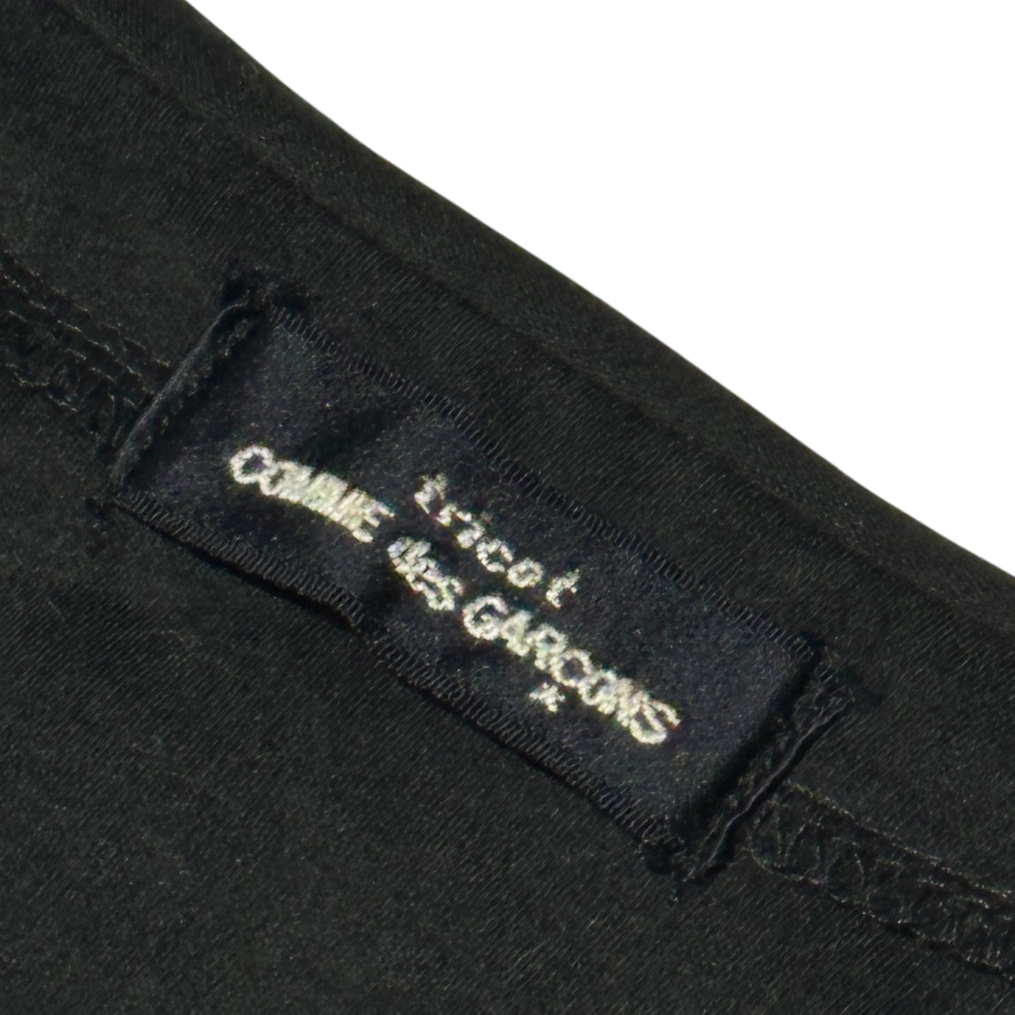 tricot COMME des GARCONS(トリココムデギャルソン) 80's Stole Design L/S Cotton Top 80年代 ストール デザイン 長袖 コットン カットソー TT-110360 FREE ブラック AD表記無し 川久保玲 本人期