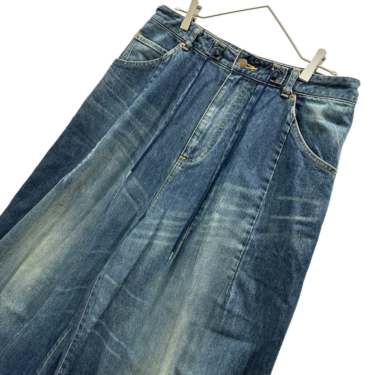 NEEDLES(ニードルズ) 2025SS H.D. Buggy Pant - Jean / 12oz Denim 12ozデニム ヒザデル バギー パンツ QV159 S インディゴ