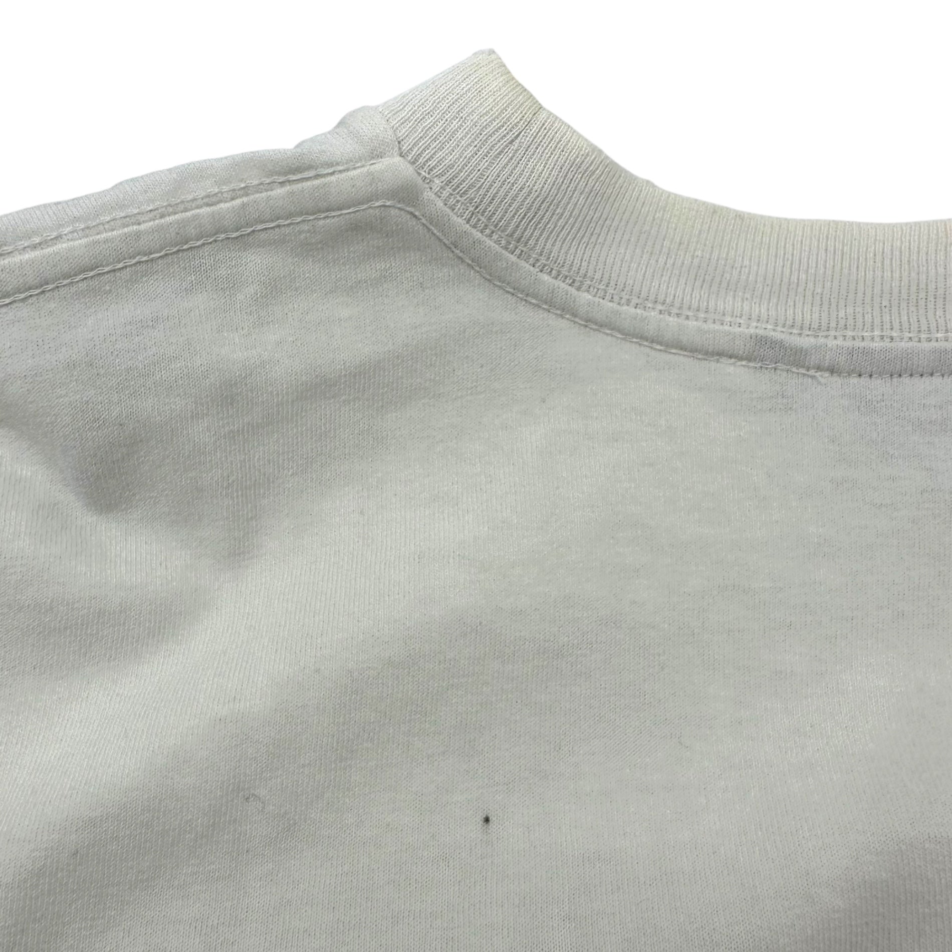 carhartt × FRAGMENT DESIGN(カーハート×フラグメントデザイン) Stacked logo crew neck T-shirt 重ねロゴ クルーネック Tシャツ S ホワイト×ネイビー