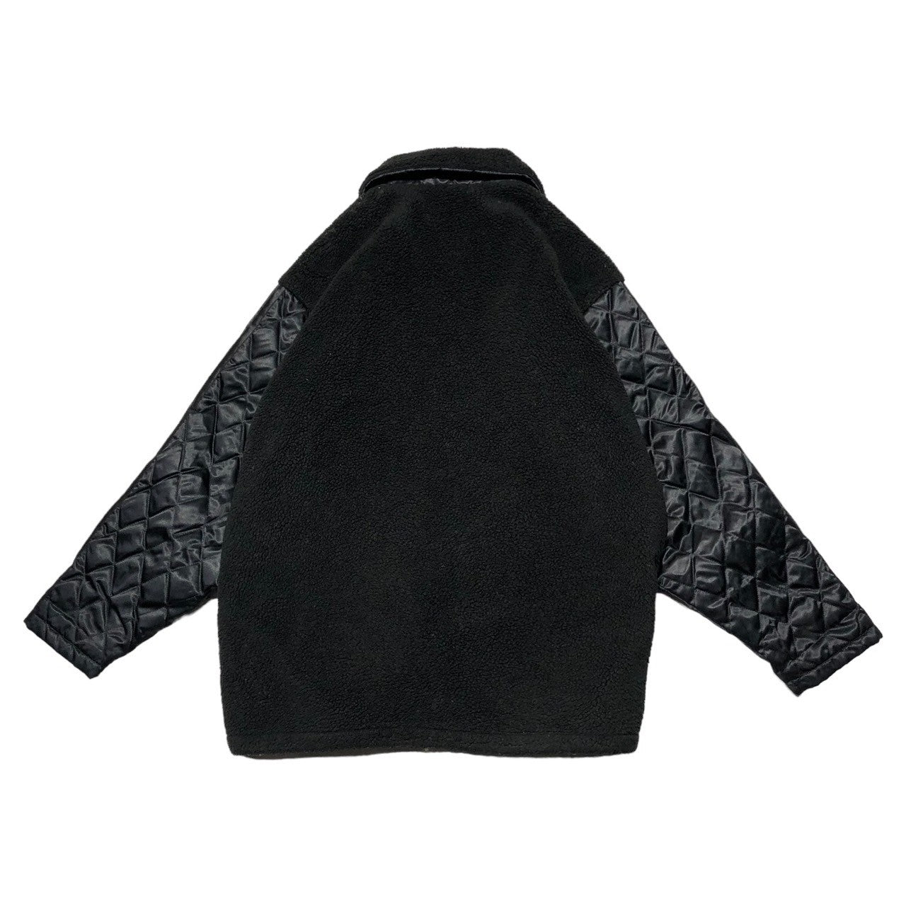 adidas(アディダス) 80's ~ 90's logo fleece boa blouson ロゴ フリース ボア ブルゾン AA-6114 M-L ブラック デサント製 80年代 ~ 90年代 ジャケット キルティング スイングトップ