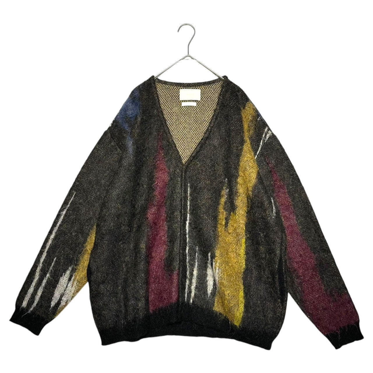 YOKE(ヨーク) 22AW STILL JACQUARD CARDIGAN スティル ジャカード カーディガン YK22AW0414S 2 ブラック モヘア