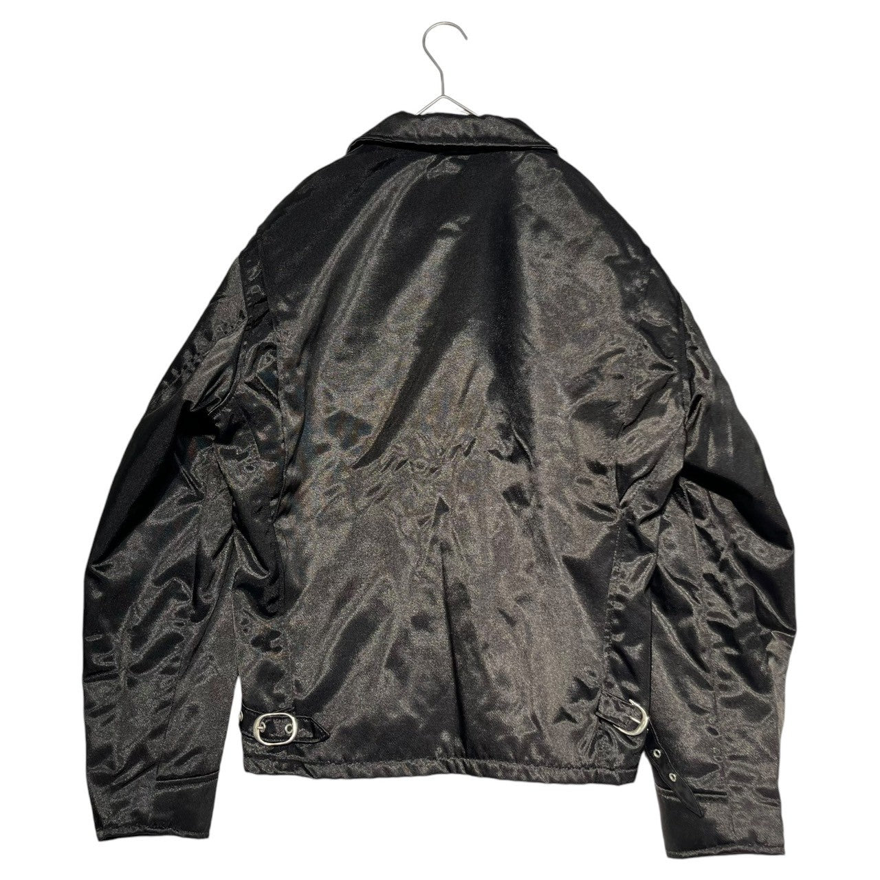 SCHOTT(ショット) Nylon single rider jacket ナイロン シングル ライダース ジャケット 20 50603692 M ブラック