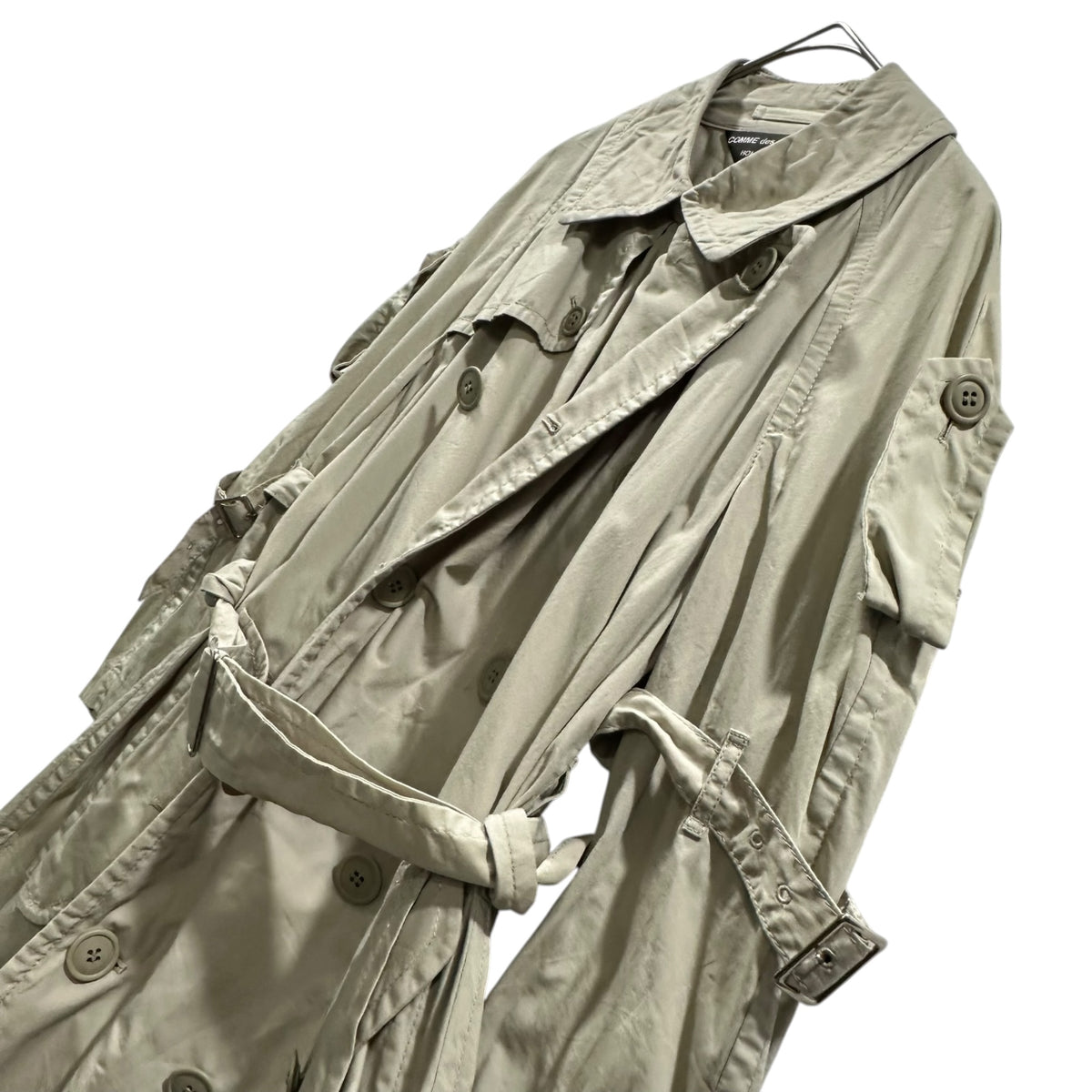 COMME des GARCONS HOMME PLUS(コムデギャルソンオムプリュス) 2008SS Half-Sleeve Trench Coat ハーフスリーブ トレンチ コート PA-C012 S ベージュ AD2007 00s アーカイブ