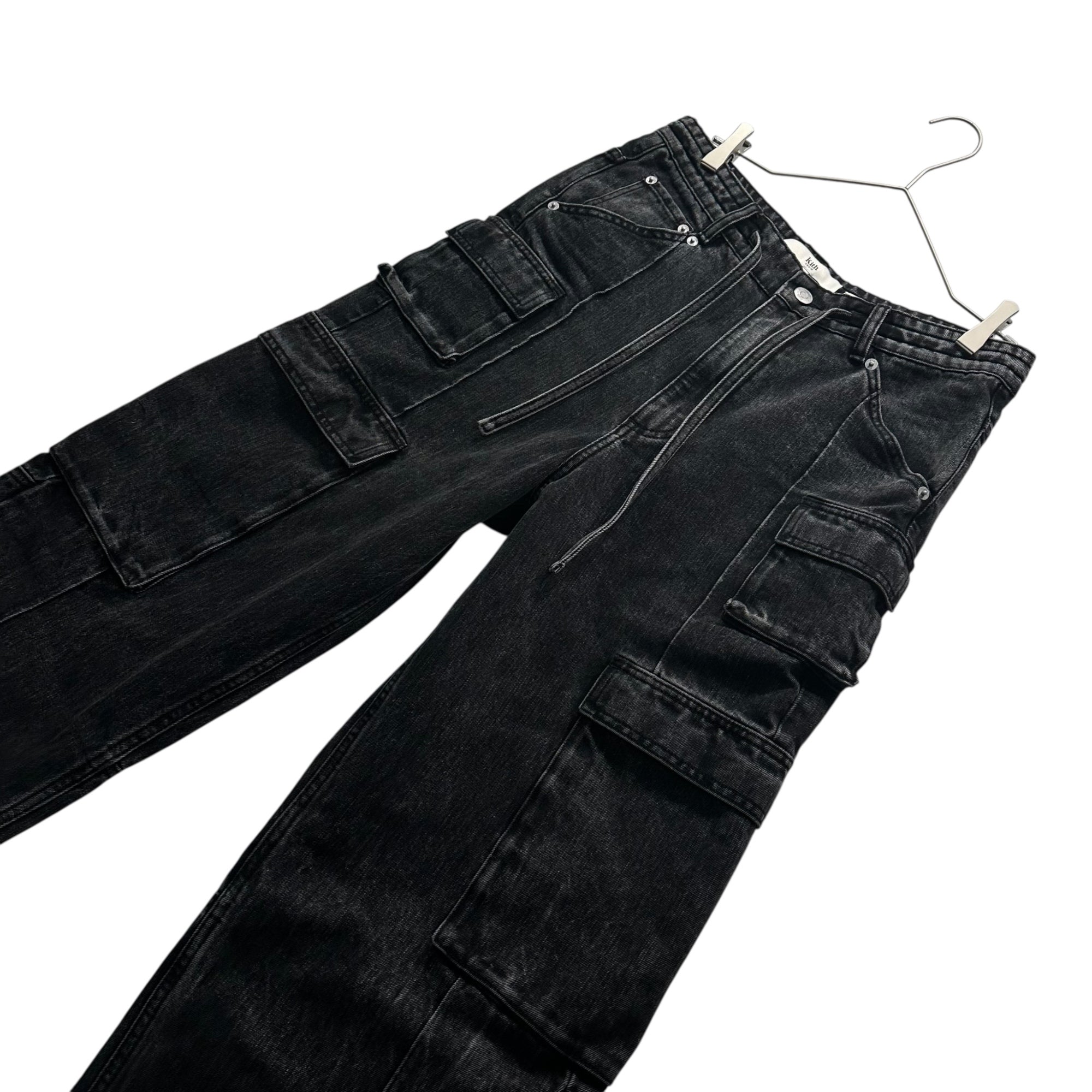 KITH(キス) 25AW Zane Denim Cargo Pant デニム カーゴ パンツ 25030060002330 30 ブラック ワイド バギー