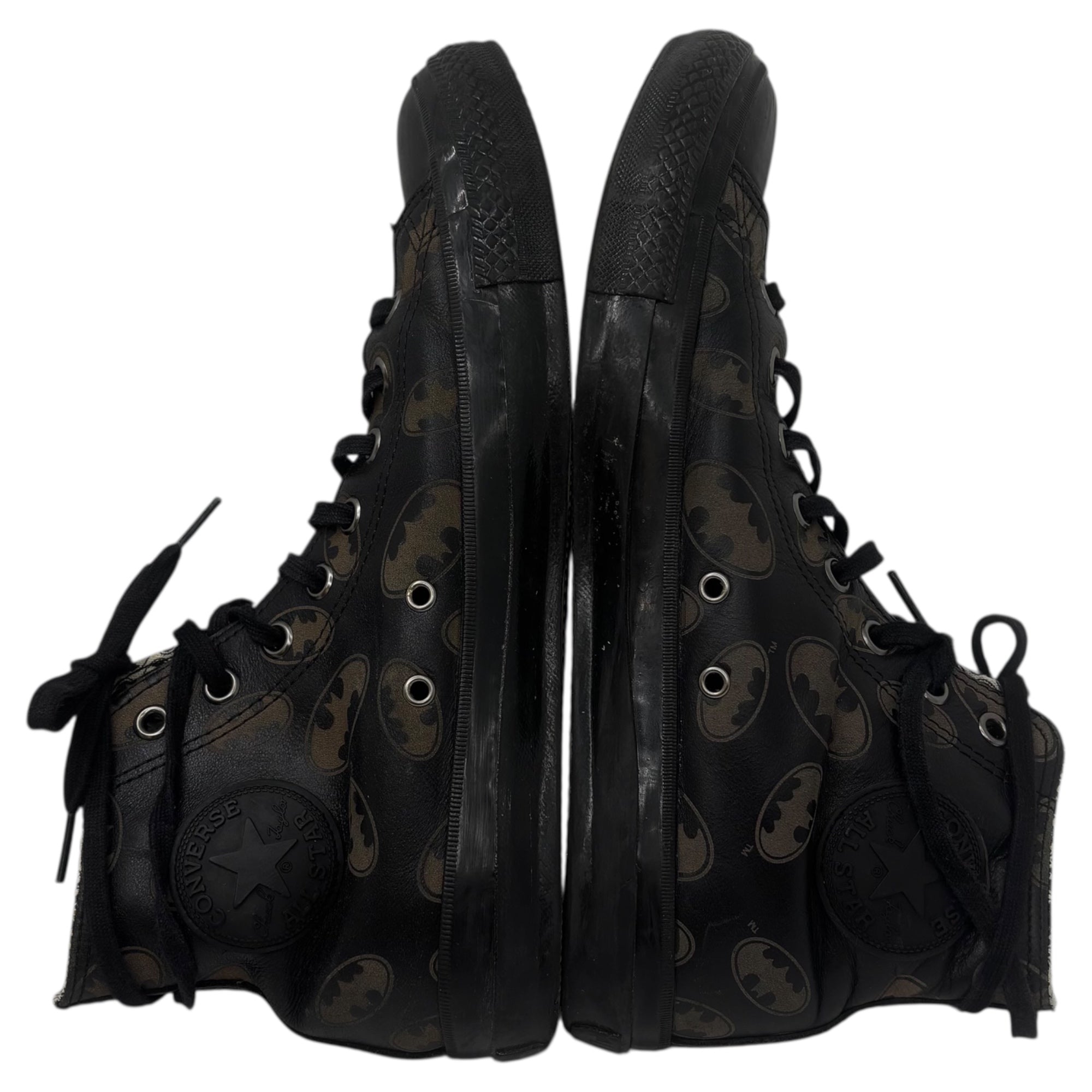 CONVERSE×DC Comics(コンバース×ディーシーコミック) LEATHER ALL STAR BM HI レザー オール スター バッドマン 29cm ブラック コラボ ハイカット スニーカー