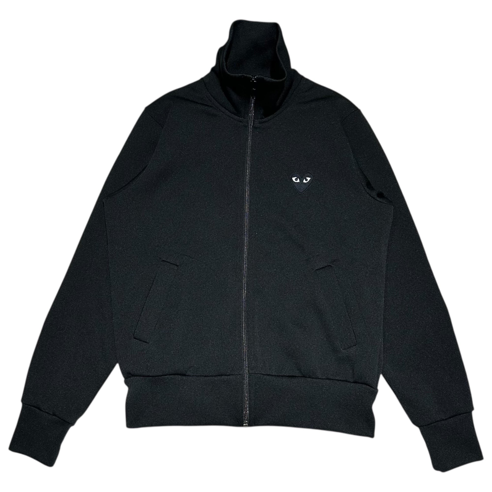 PLAY COMME des GARCONS(プレイコムデギャルソン) Heart Logo Patch Truck Jacket ハート ロゴ ワッペン トラック ジャケット AZ-T255 M ブラック AD2019/6