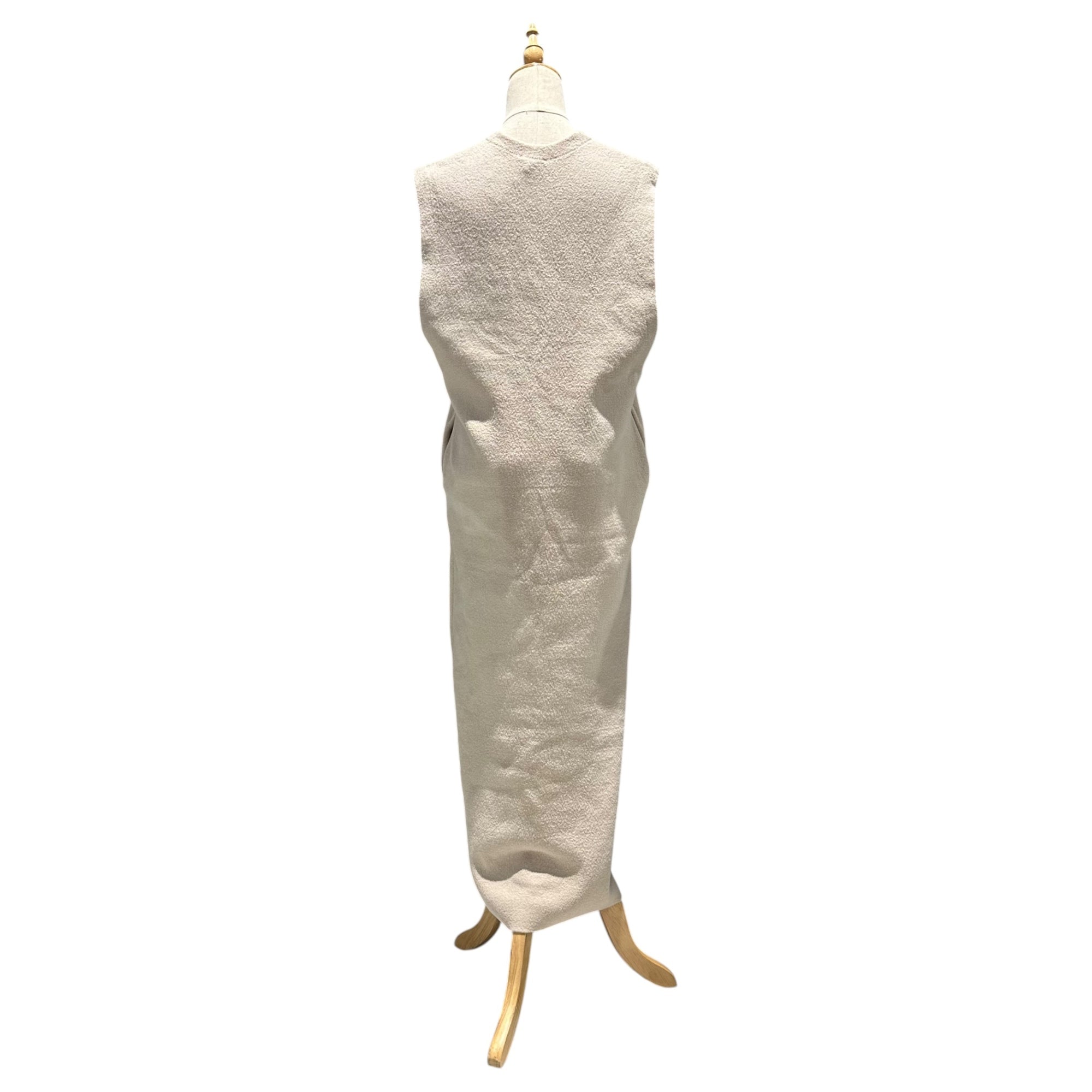 HERMES(エルメス) 2000SS By Martin Margiela ”Vareuse” Viscose Jersey Sleeveless Dress ヴァルーズ ビスコースジャージー ノースリーブ ワンピース SM ベージュ 00's マルジェラ期