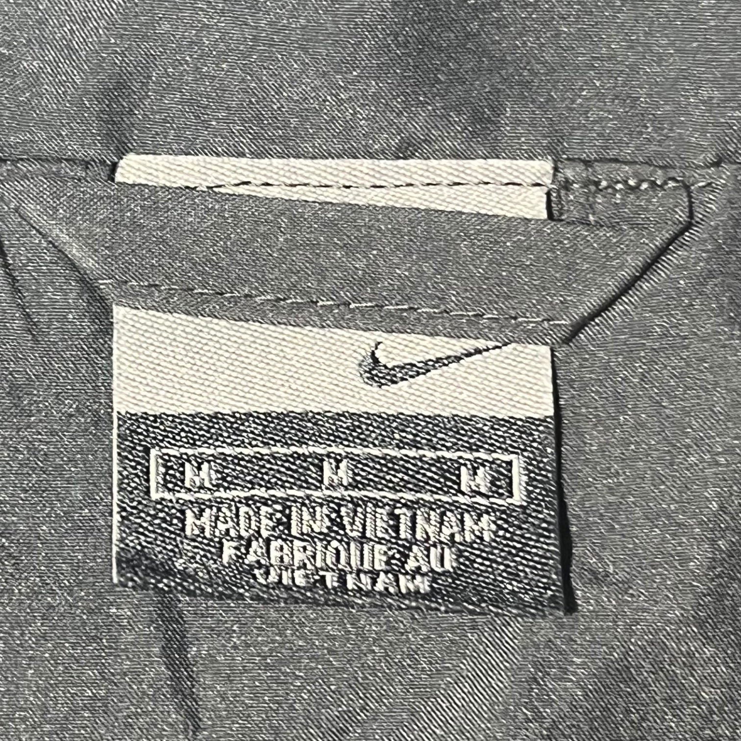 NIKE(ナイキ) 90's sideline basketball nylon setup サイドライン バスケットボール ナイロン セットアップ M ブラック 90年代銀タグ トラック パンツ ジャケット