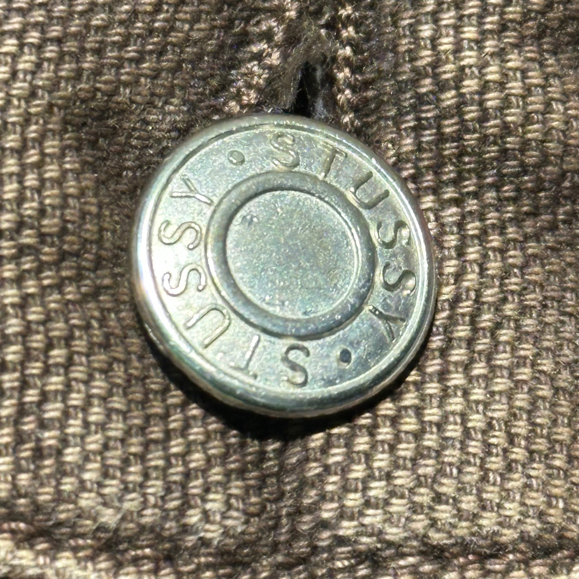 STUSSY(ステューシー) 24SS Washed Canvas Big OL ウォッシュド キャンバス ビッグ デニム パンツ 30 ブラウン バギー ワイド jean denim pant