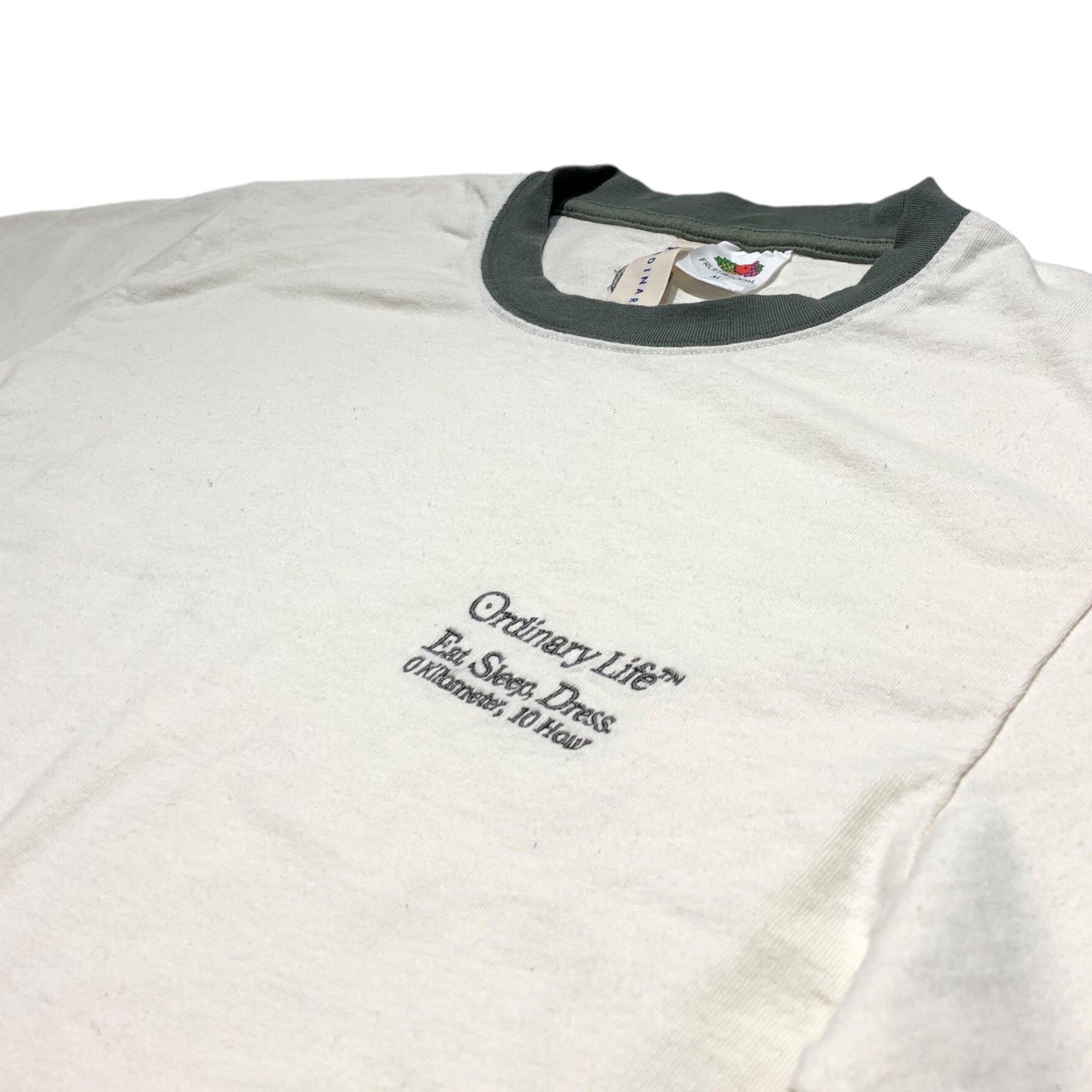 SHINYA KOZUKA(シンヤコズカ) 22SS ORDINARY TEE with FRUIT OF THE ROOM Tシャツ 2201SK81 M ホワイト×グリーン