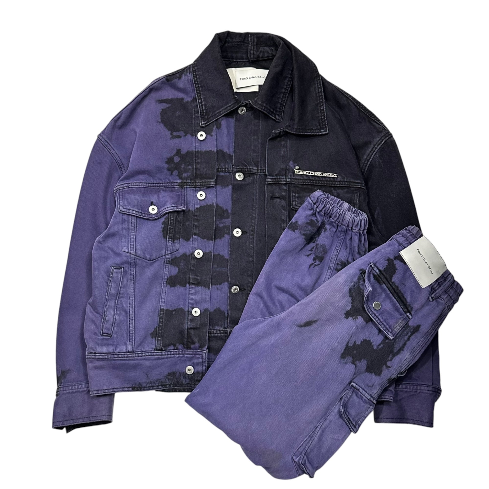 Feng Chen Wang(フェンチェンワン) TIE DYE DENIM JACKET & TECHNICAL