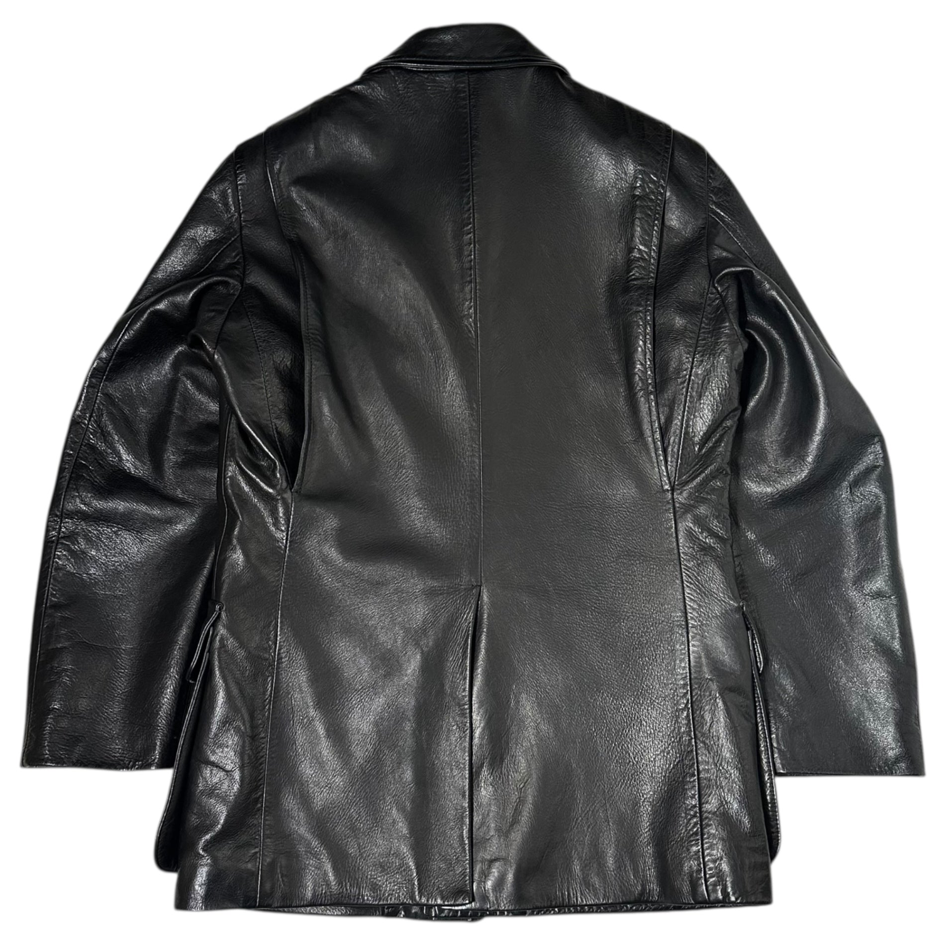 JIL SANDER(ジルサンダー) 00's Archive Lamb Leather Jacket 本人期 アーカイブ ラムレザー ジャケット 44(S程度) ブラック コート