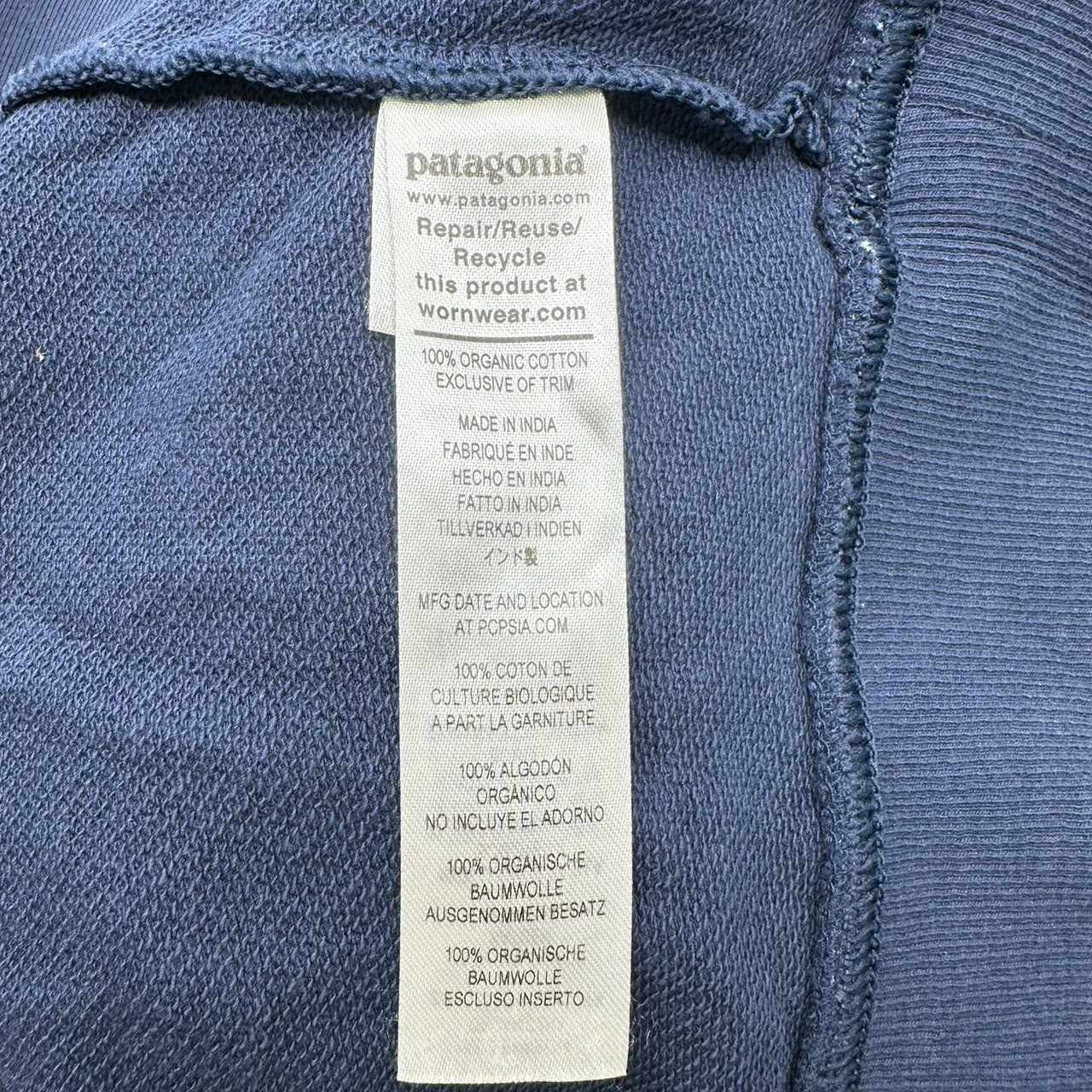 Patagonia(パタゴニア) 21AW P-6 Logo Organic Crew Sweatshirt P-6 ロゴ オーガニック クルーネック スウェット 39603 L ネイビー