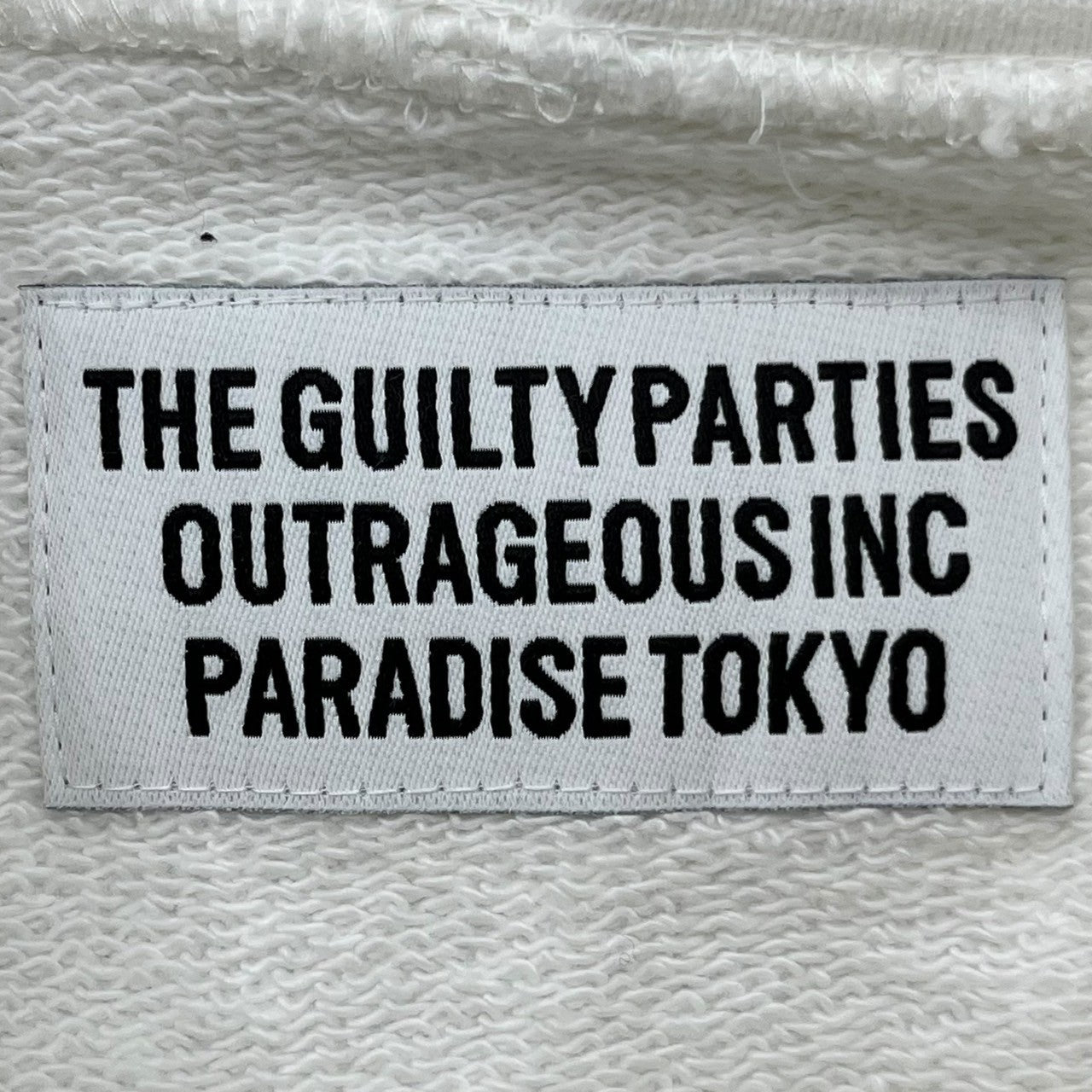 WACKO MARIA(ワコマリア) PARADISE GUILTY PARTIES logo print hoodie ロゴ プリント フーディ S ホワイト