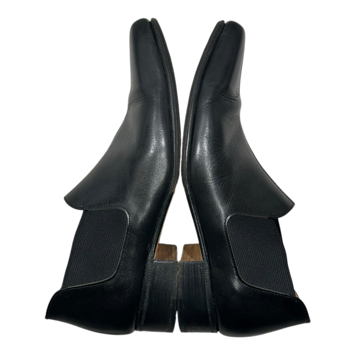 COMME des GARCONS HOMME PLUS(コムデギャルソンオムプリュス) 2000's Center-Seam Chelsea Boots センターシーム チェルシー ブーツ 25.5cm ブラック サイドゴア 革靴 シューズ