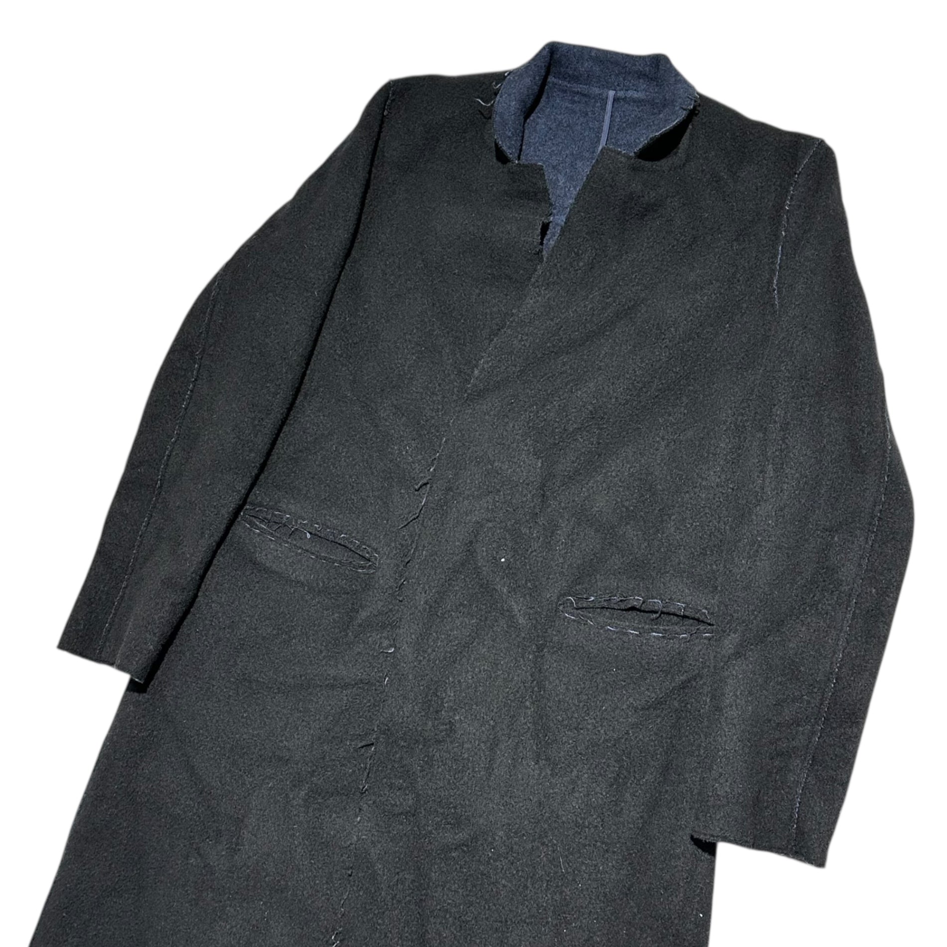UNDERCOVER(アンダーカバー) 16AW Inside-Out Wool River Chester Coat インサイドアウト ウール リバー チェスター コート UC9302 3 ブラック