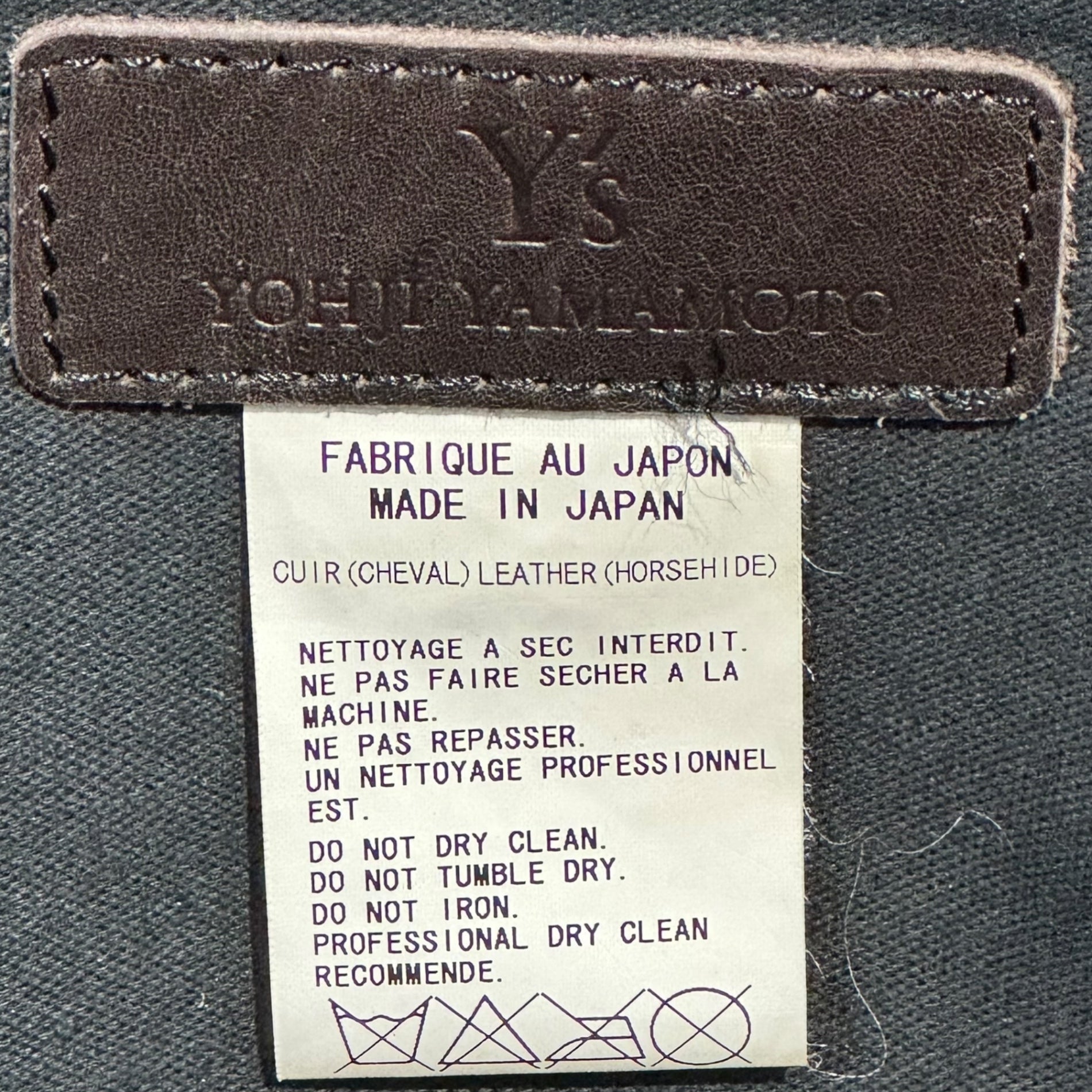 Y's(ワイズ) Horse leather one-shoulder bag ホース レザー ワン ショルダー バッグ YR-I02-765 ブラウン トート ハンド 馬革
