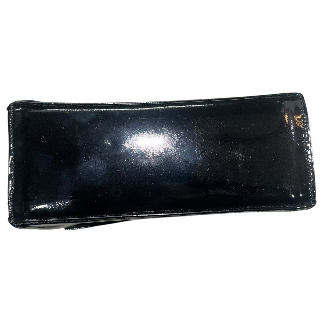 Salvatore Ferragamo(サルヴァトーレフェラガモ) Vara Ribbon Enamel Leather Hand Bag ヴァラ リボン エナメル レザー ハンド バッグ AX 21 3104 ブラック