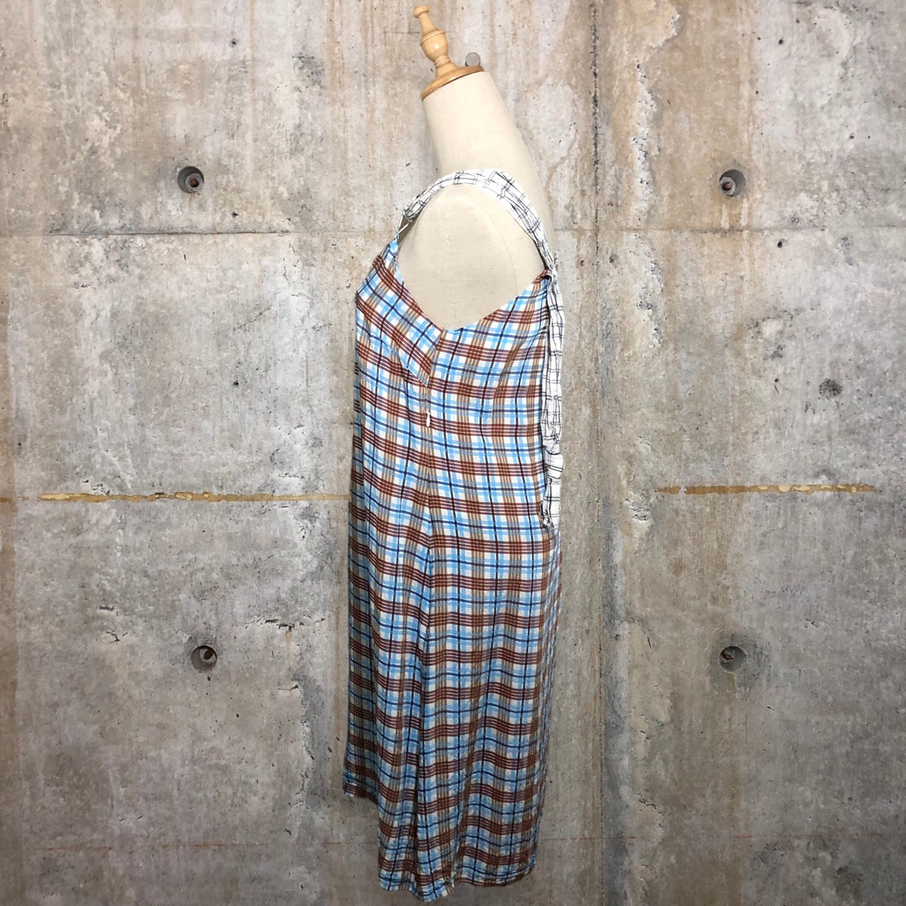 AALTO(アールト) 19SSサテンチェックノースリーブワンピース S19D2DR06-252 36(Sサイズ程度) ミックス