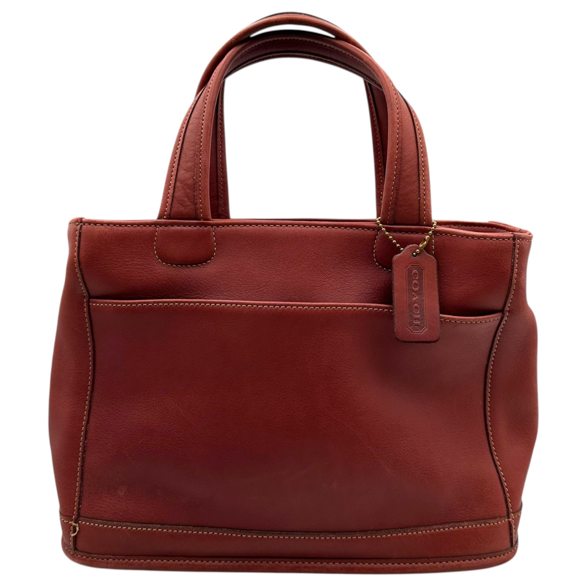 COACH(コーチ) Leather Handbag レザー ハンド バッグ D9303 レッド OLD