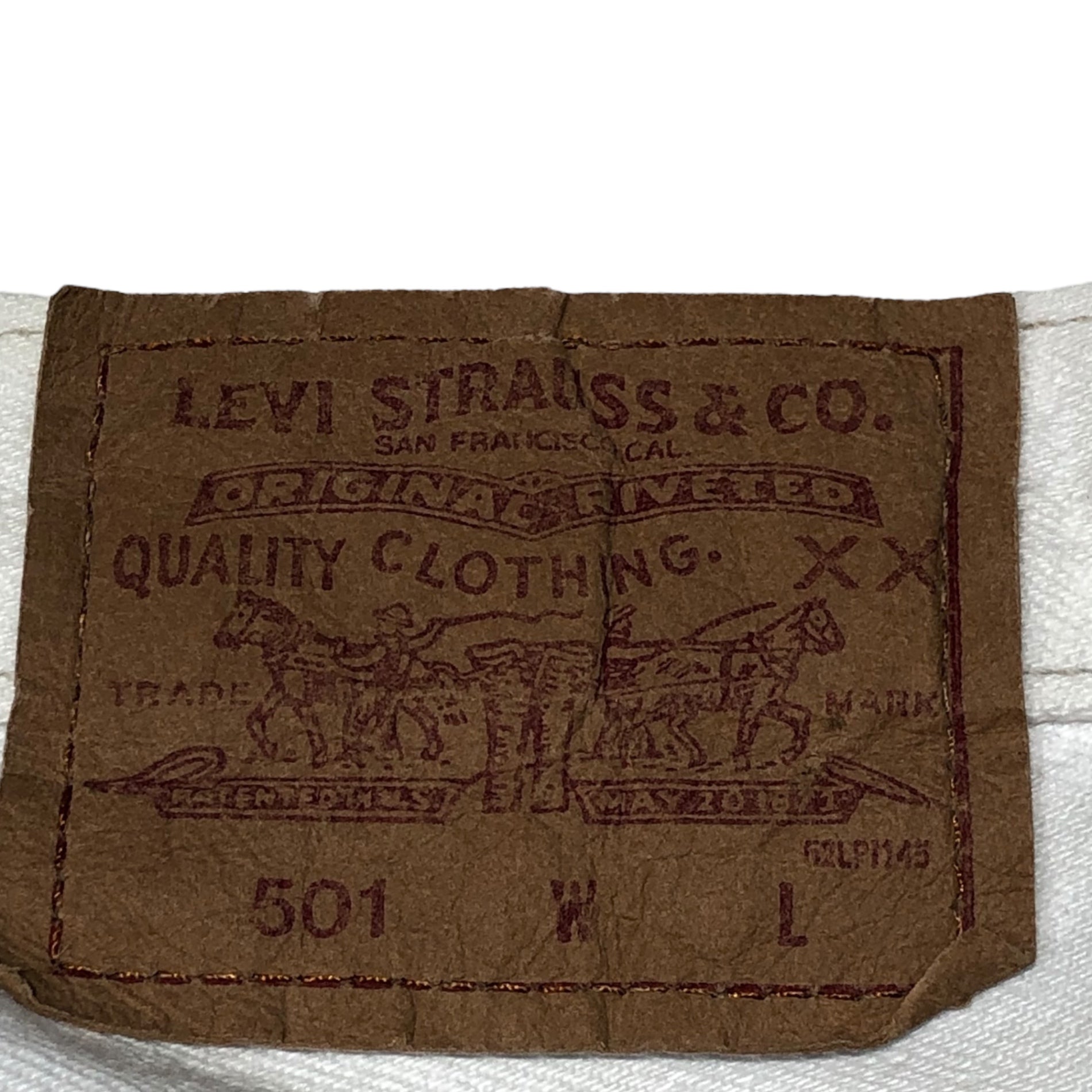 Levi's(リーバイス) 90's 501 white straight denim pants ホワイト ストレート デニム パンツ 501-0651 32/34 ホワイト 裏ボタン216 90年代 カナダ製