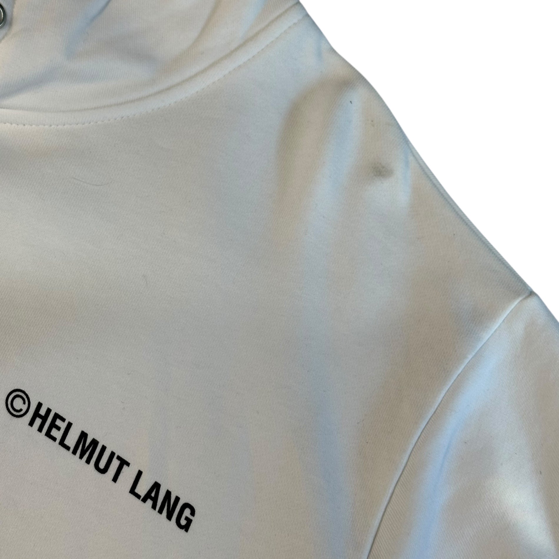HELMUT LANG(ヘルムートラング) Limited Edition Sweatshirt Hoodie リミテッド エディション プルオーバー パーカー 16-8301108-000-906 L ホワイト