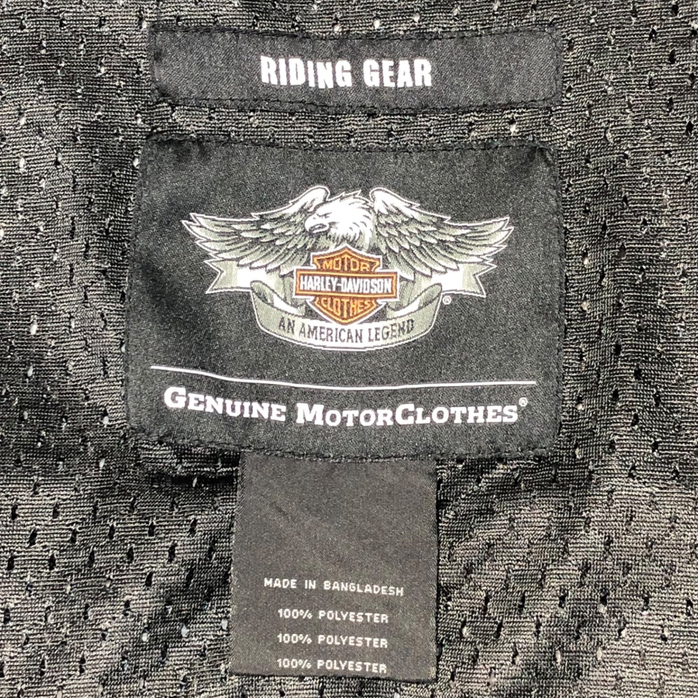 HARLEY DAVIDSON(ハーレーダヴィッドソン) Skull Mesh Riding Jacket スカル メッシュ ライディング ジャケット モーターサイクル 2輪 98092-15VM L グレー×ブラック レーシング バイカー ライダース