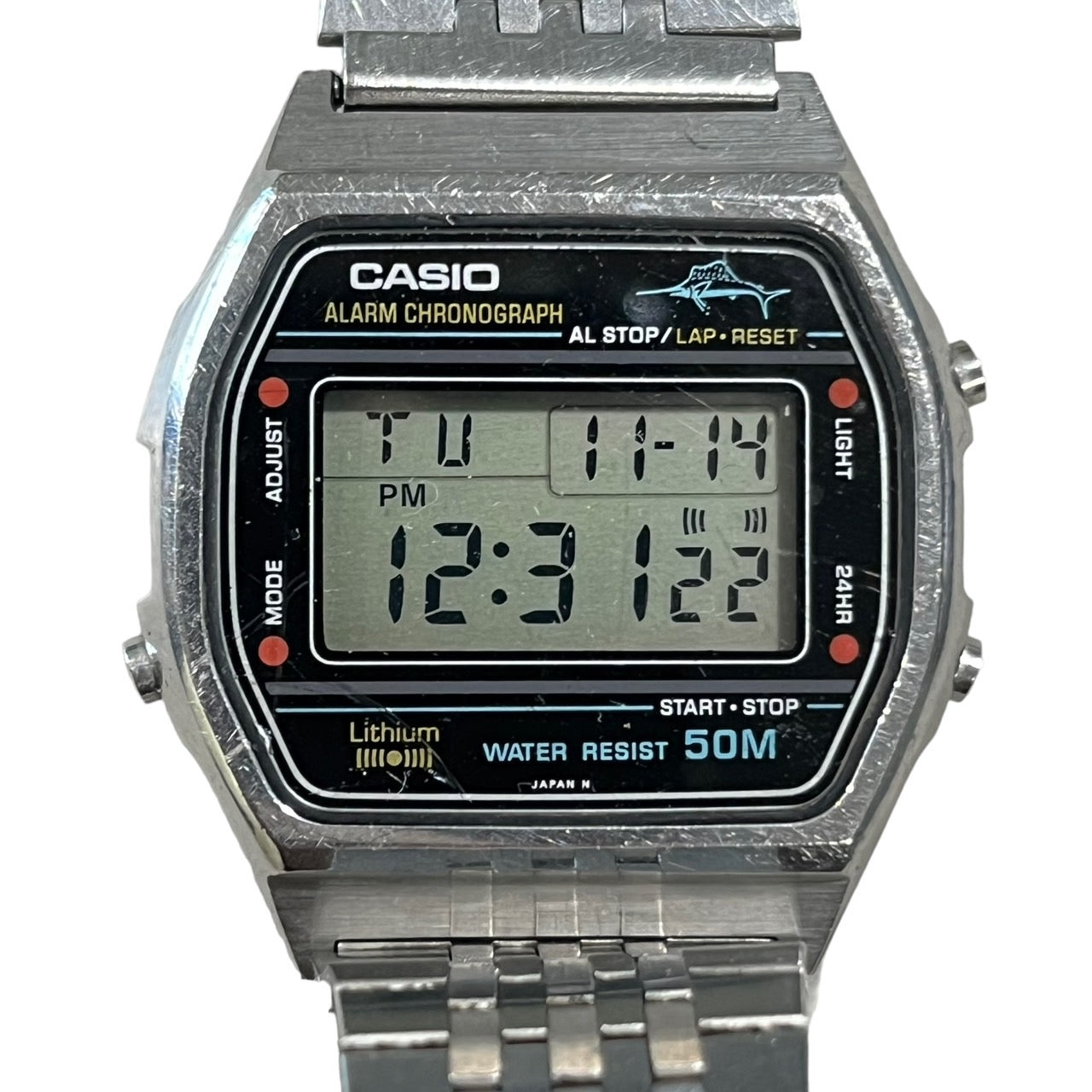 CASIO(カシオ) 90's "marlin"model/カジキ/腕時計/ヴィンテージウォッチ W36 シルバー 90年代