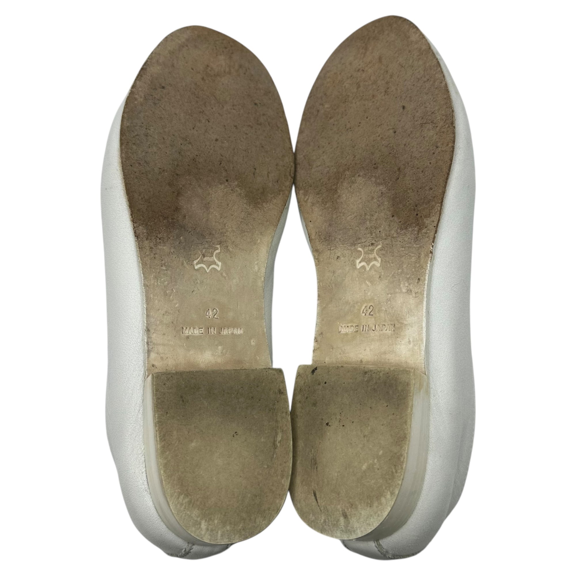 YOAK × CITY(ヨーク × シティー) EX KUNG FU SHOES 別注 カンフー シューズ 2(26~26.5㎝程度) ホワイト レザー 革靴