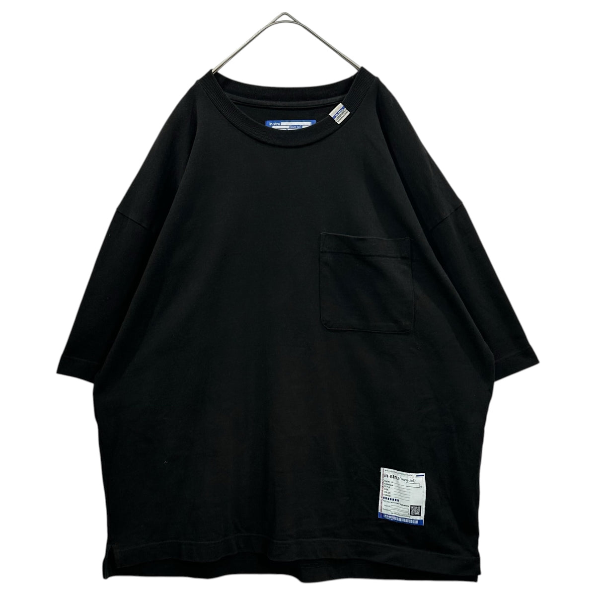 Maison MIHARA YASUHIRO(メゾンミハラヤスヒロ) in・stru(men-tal). Heavy Weight Jersey Half-sleeve T-shirt ヘヴィ ウェイト ジャージィ ハーフスリーブ Tシャツ I12TS512 50 ブラック
