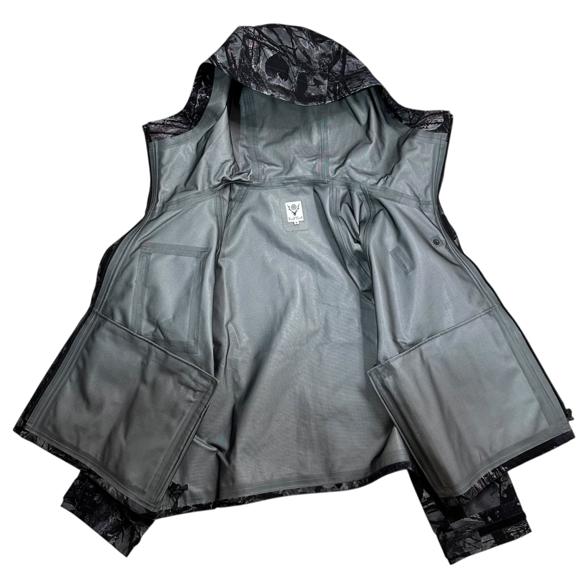 South2 West8 S2W8(サウス2ウエスト8) 20SS RIVER TREK JACKET – 3 LAYER 3レイヤー リバートレックジャケット GL772 S ブラック×グレー マウンテンパーカー ツリーカモ