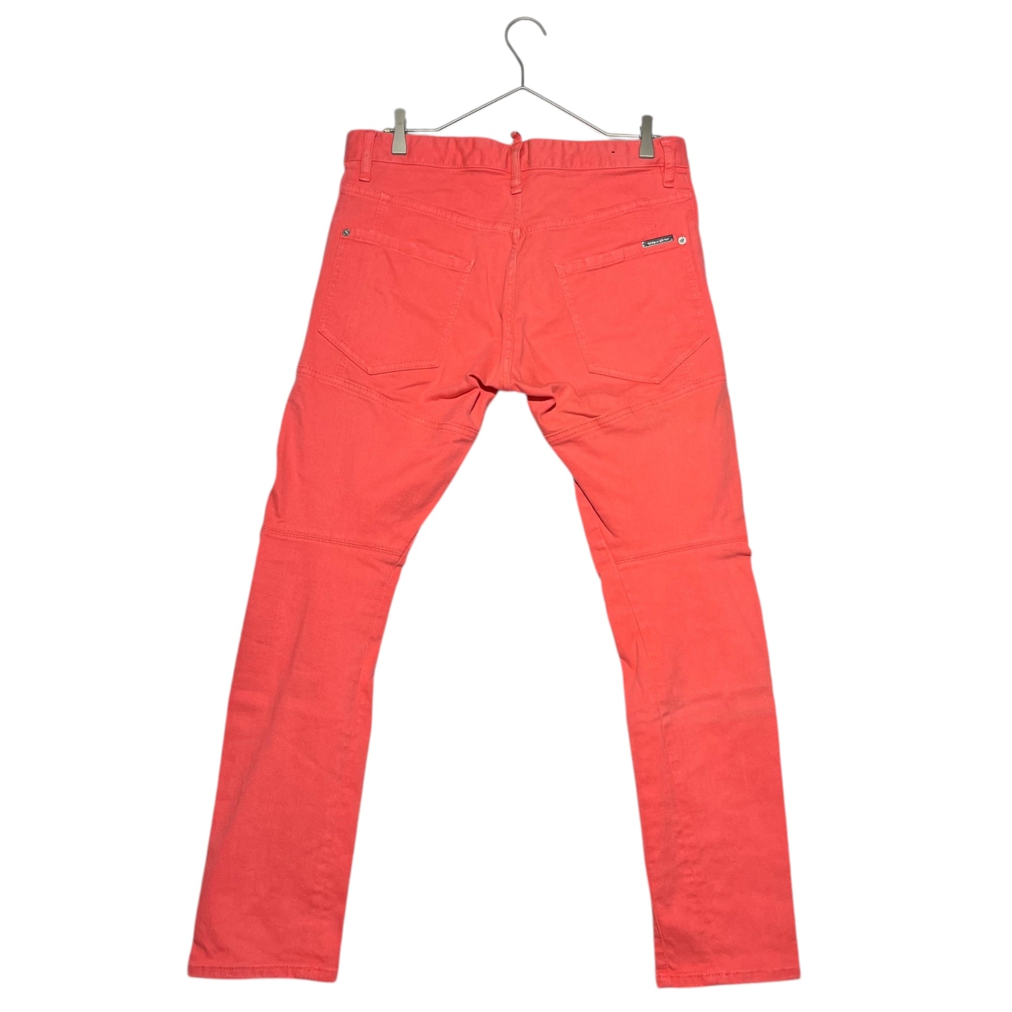 DSQUARED2(ディースクエアード) Tidy Biker Jean テディバイカー ピンクカラー スキニー デニム パンツ S71LB0115 46(M程度) ピンク
