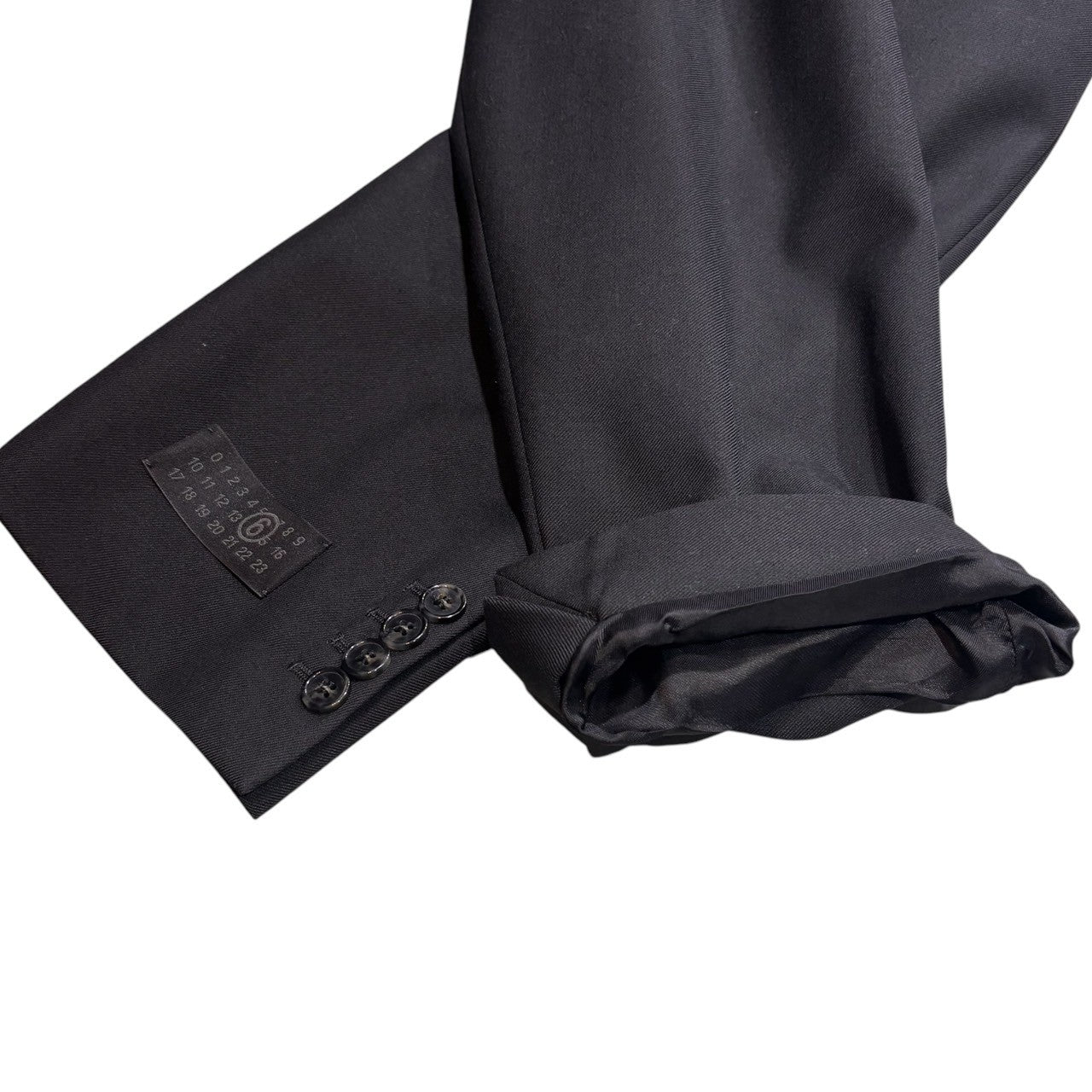 MM6 Maison Margiela(エムエムシックス) 23AW switching sleeves big hood pullover hoodie テーラード 袖切替 ビッグフード プルオーバー パーカー S62GU0115 S ブラック