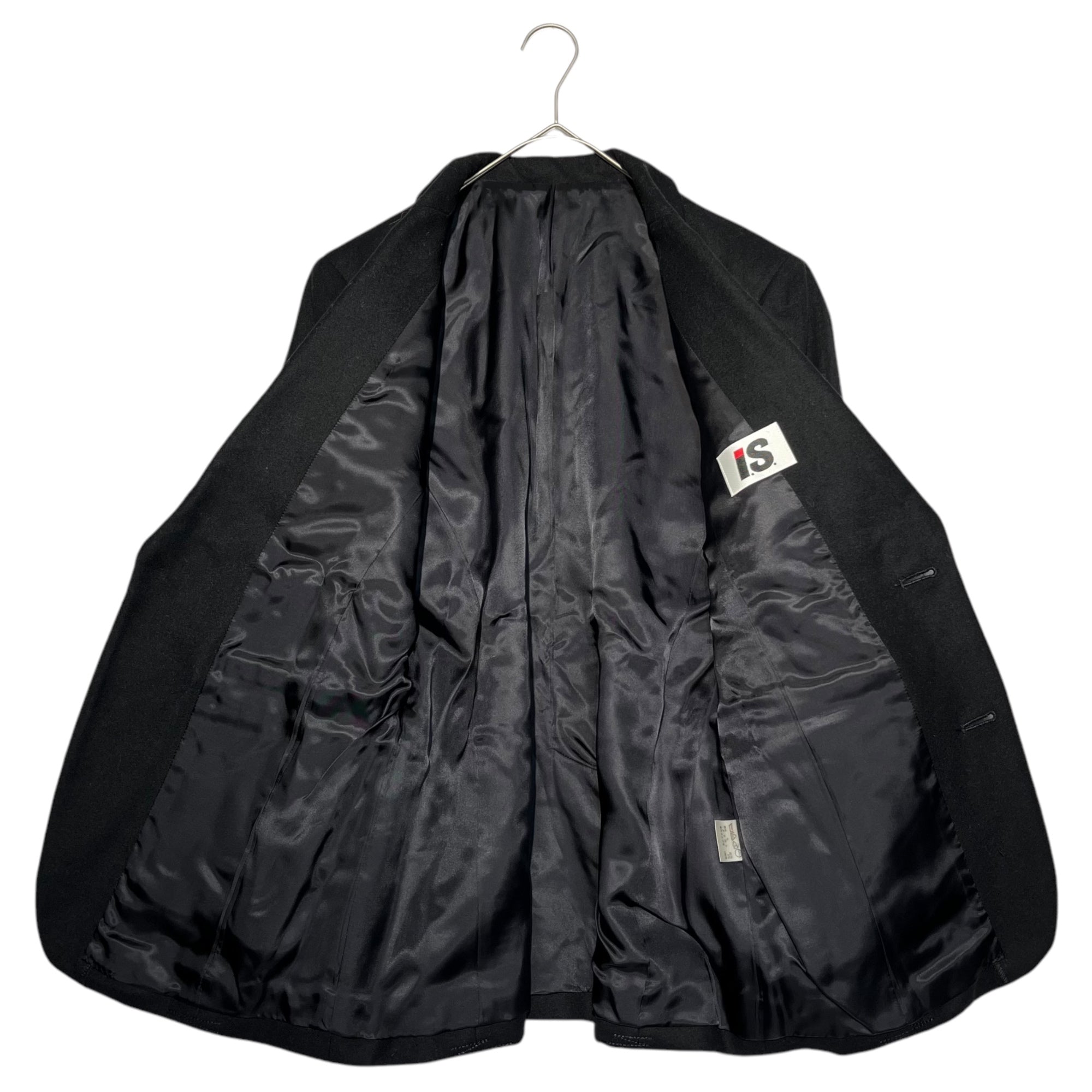 i.s. ISSEY MIYAKE(アイエス イッセイミヤケ) 92's archive Stitch Design Wool Felt Jacket 1992年 アーカイブ ステッチ デザイン ウール フェルト ジャケット 90年代 IS24-FD003 M(メンズXS程度) ブラック 稀少品