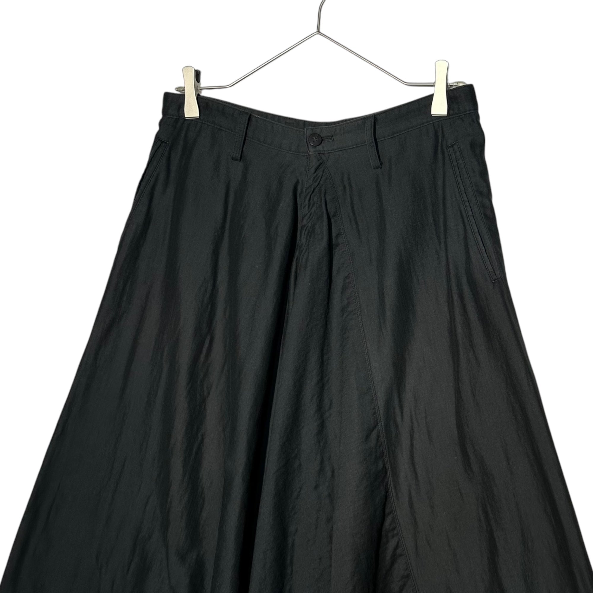 ISSEY MIYAKE MEN(イッセイミヤケメン) 12SS Wide Hakama Sarouel Cropped Pants ワイド 袴 サルエル クロップド パンツ ME21FF174 1(S) ブラック