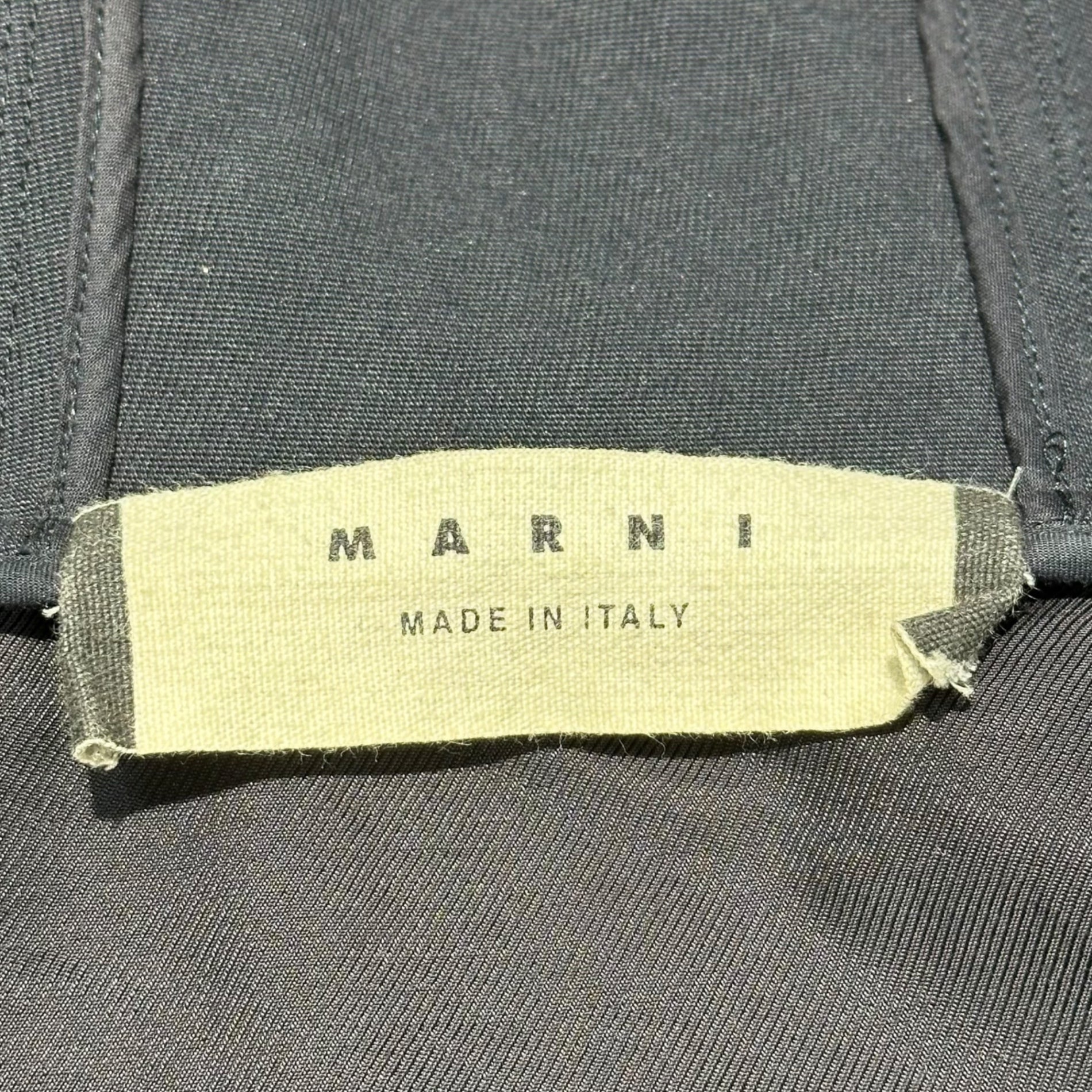 MARNI(マルニ) 15SS Cotton Nylon Blend Double-Zip Hooded Jacket コットン ナイロン クロス ダブルジップ フーデッド ジャケット G15JUMUL09A00TCE50 46(S) ブラック
