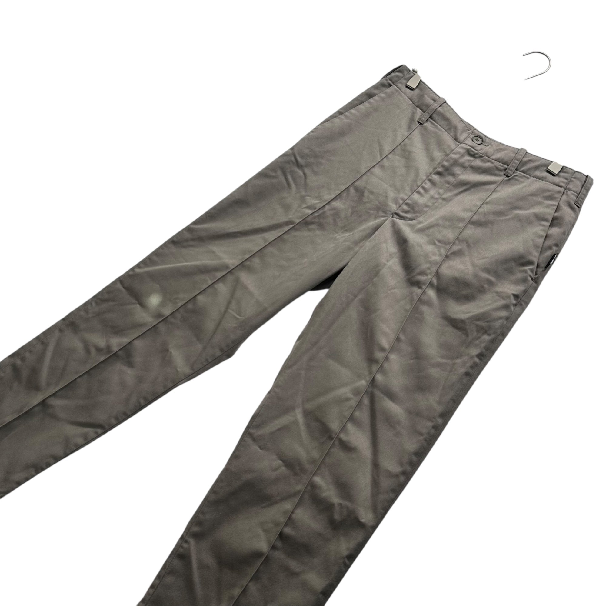 MORE ABOUT LESS(モアアバウトレス) 90's Pintuck Chino Straight Pants 90年代 ピンタック チノ ストレート パンツ M カーキ