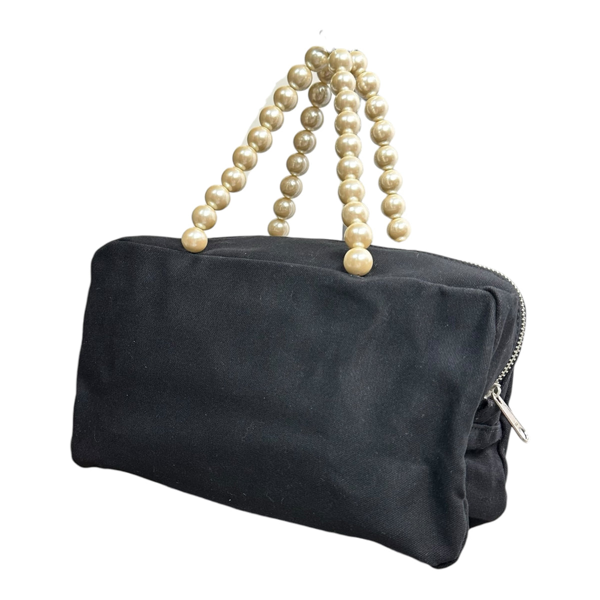 tricot COMME des GARCONS(トリココムデギャルソン) Pearl handle canvas mini handbag パール ハンドル キャンバス ミニ ハンド バッグ TC-K206 ブラック