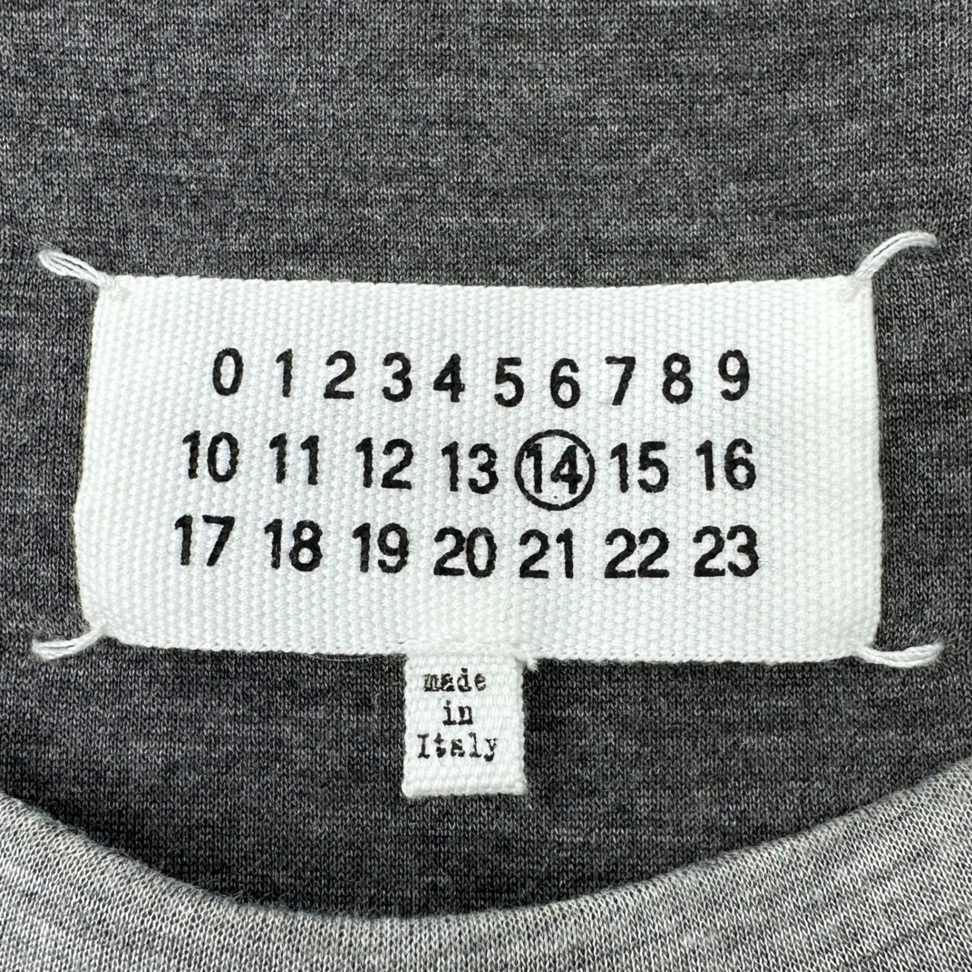 MAISON MARGIELA(メゾンマルジェラ) 19AW Bonding Crew Neck S/S Tee ボンディング クルーネック 半袖 Tシャツ S50GC0548 46 グレー