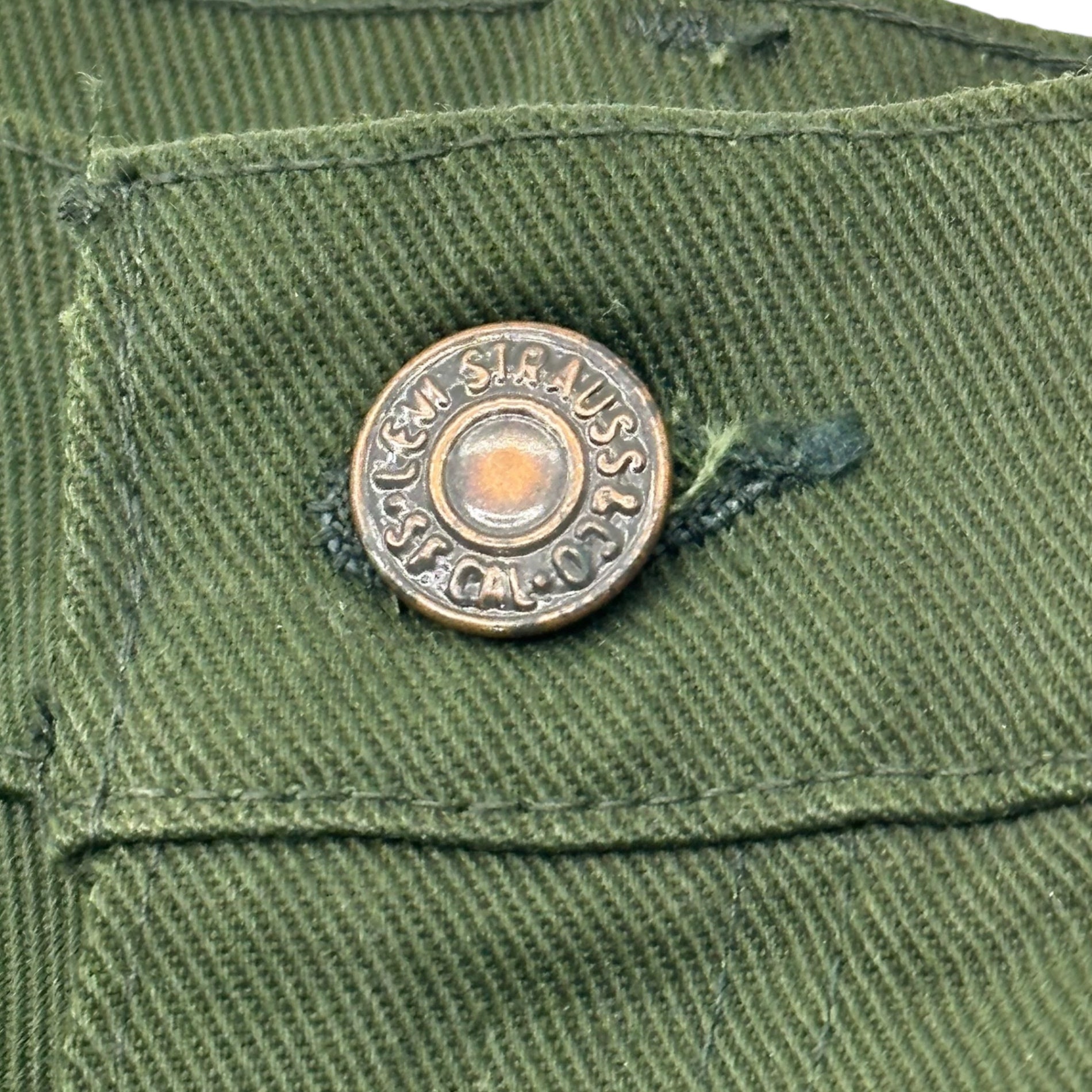 Levi's(リーバイス) 70's 517 STA-PREST スター プレスト ツイル ブーツカット パンツ 517-1838 W31 L33 オリーブ フレア スタプレ 70年代 ヴィンテージ