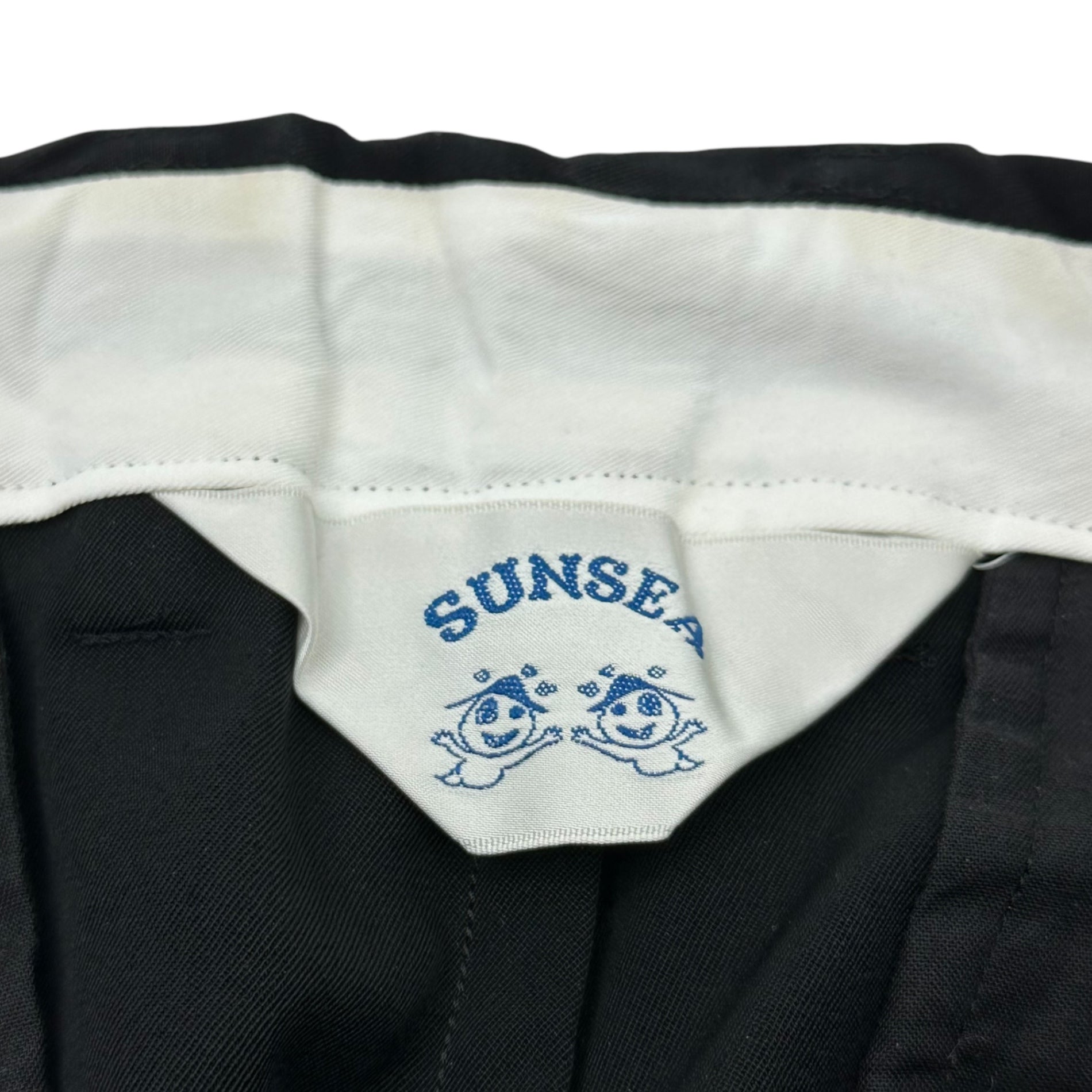 SUNSEA(サンシー) 19SS SNM-BLUE TEKETEKE PANTS スーパーナイスマテリアルブルー テケテケ パンツ スラックス 19S53 3(L) ブラック 定番人気商品