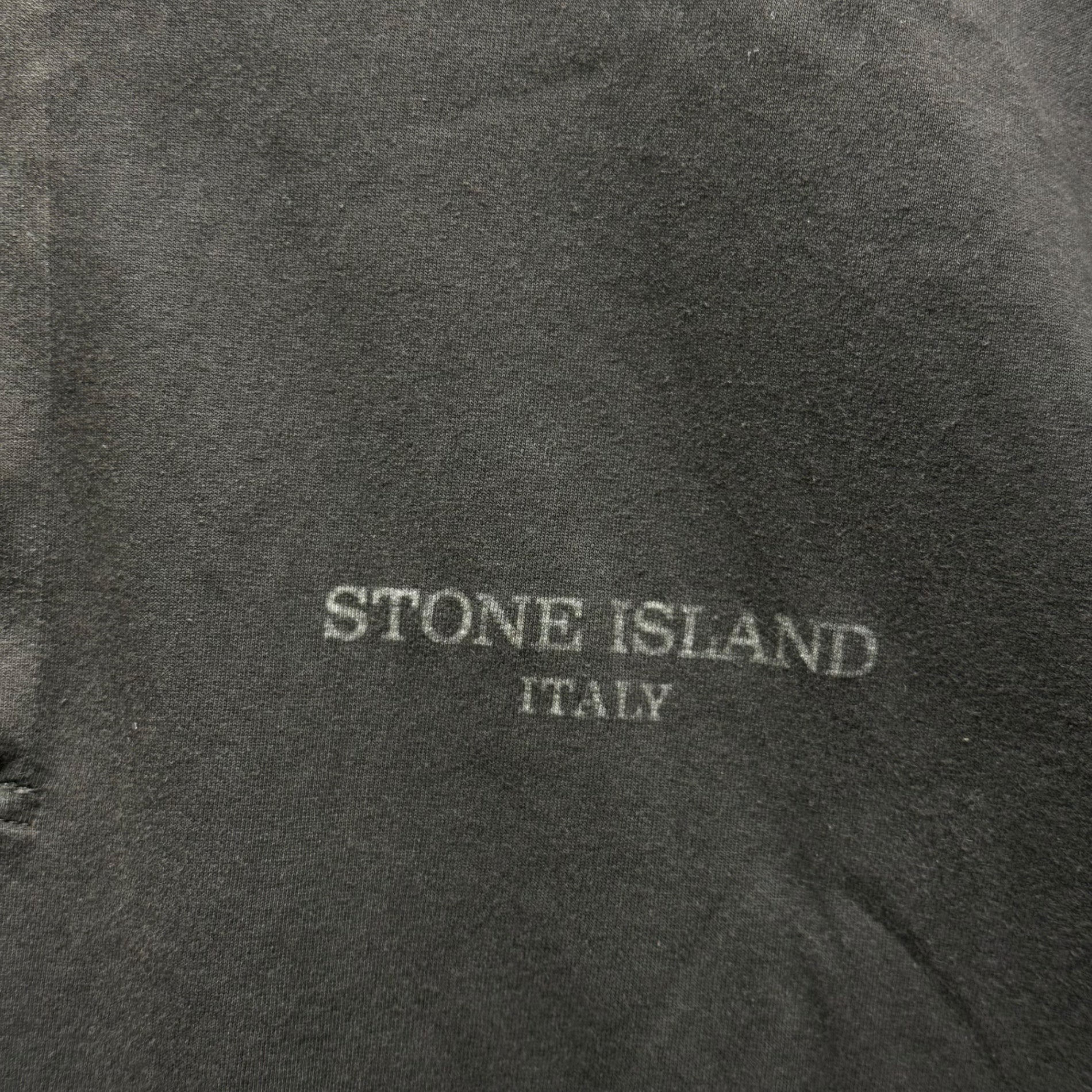 STONE ISLAND(ストーンアイランド) 00's Cutoff Logo Polo Shirt カットオフ ロゴ ポロ シャツ XXL ブラウン