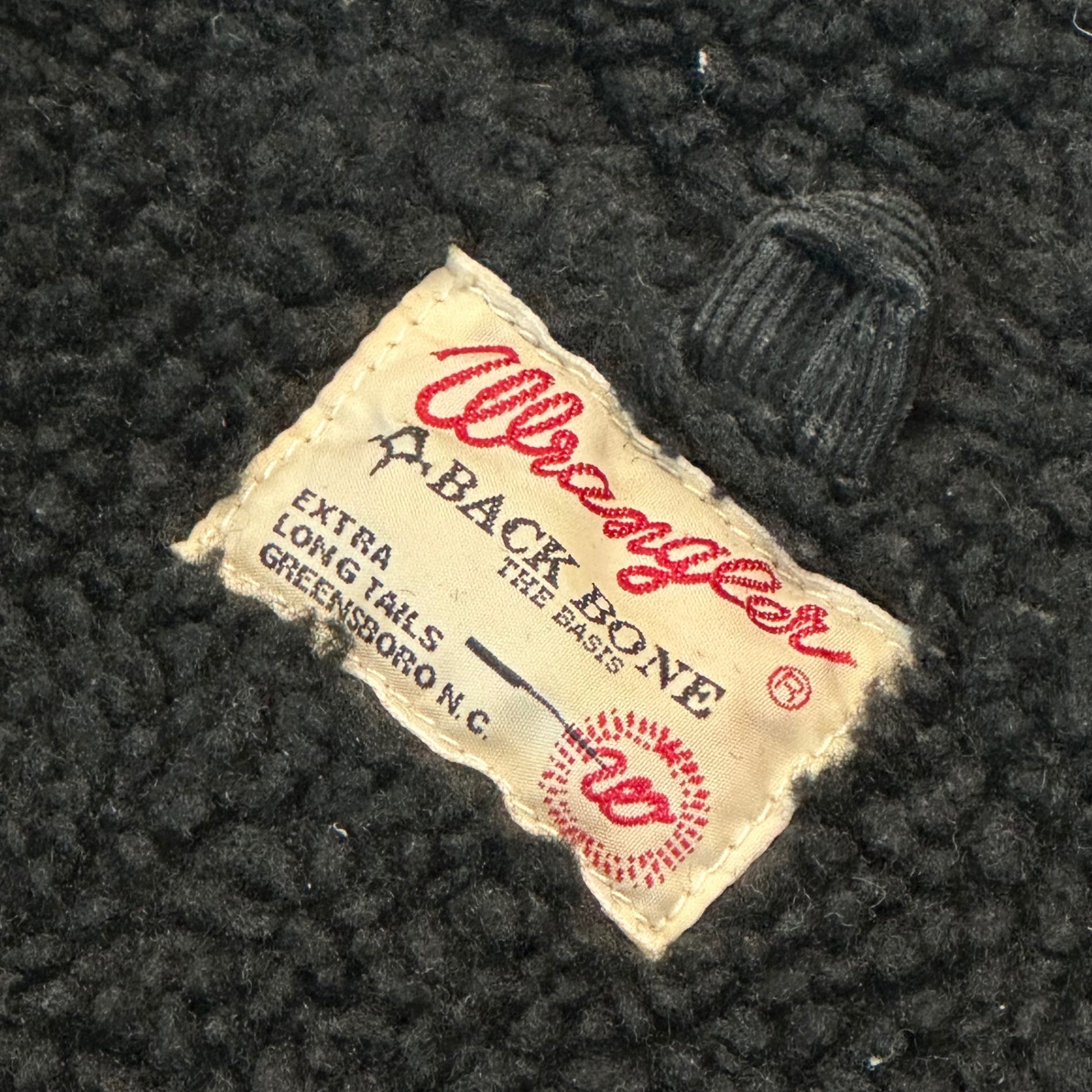 WRANGLER × BACKBONE(ラングラー × バックボーン) BOA WRANGE COAT ボア ランチ コート W9581 S ブラック ジャケット