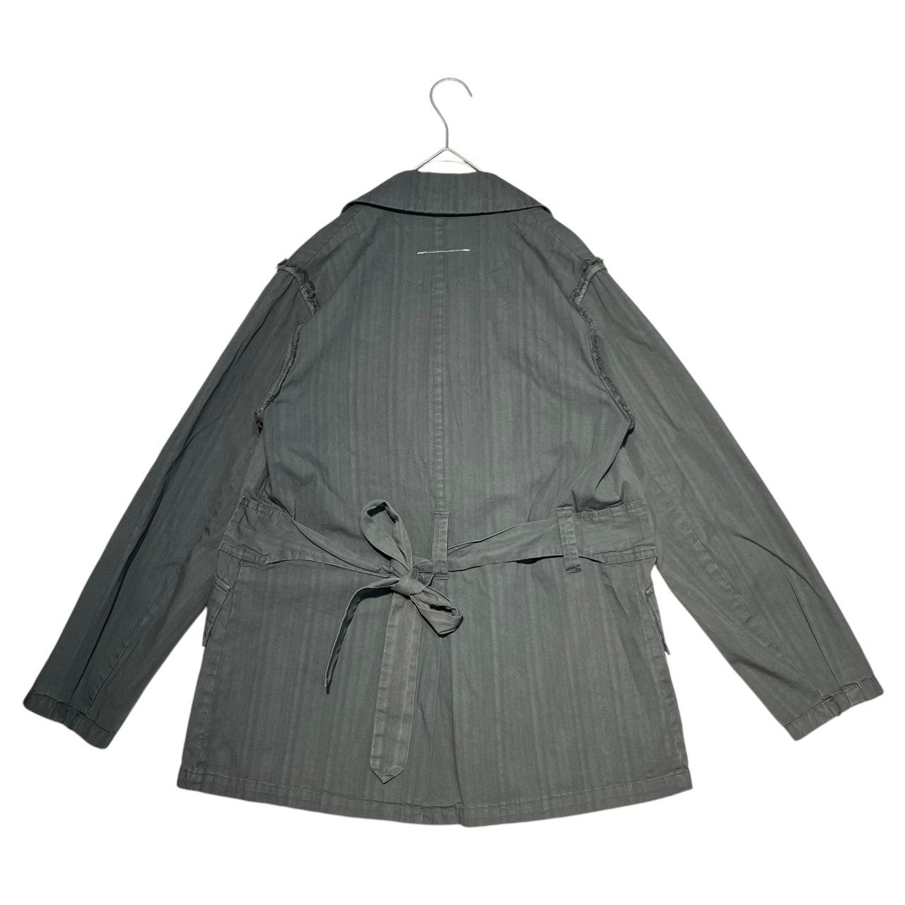Maison Martin Margiela(メゾン マルタンマルジェラ) 04SS Inside-out double-snap button work jacket インサイド アウト ダブル スナップ ボタン ワーク ジャケット 01711/0041 36 グレー 00S 本人期 ここのえ ミリタリー