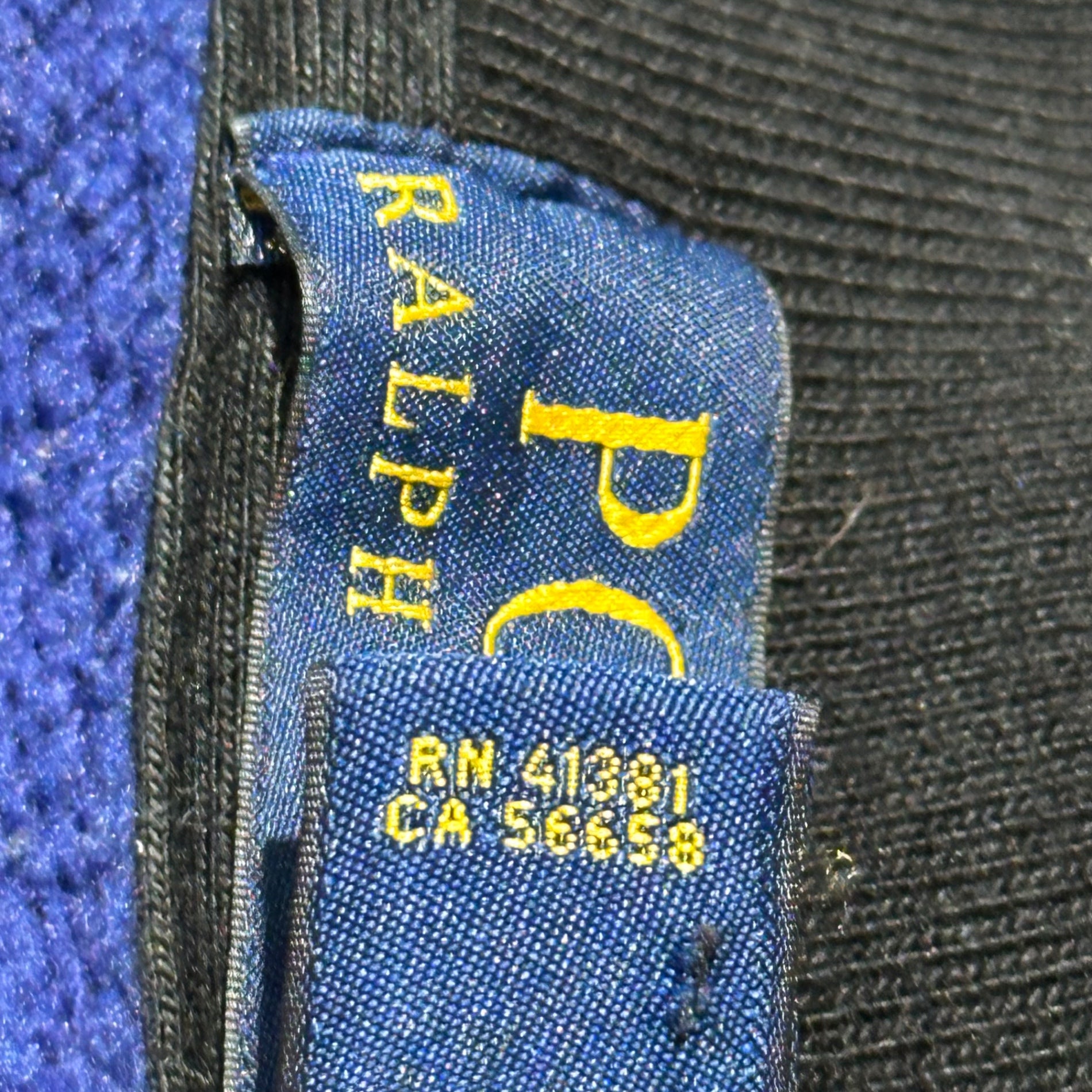 POLO RALPH LAUREN(ポロラルフローレン) Pony Embroidered Sweatshirt Stadium Jacket ポニー 刺繍 スウェット スタジャン XXL ネイビー×ブラック