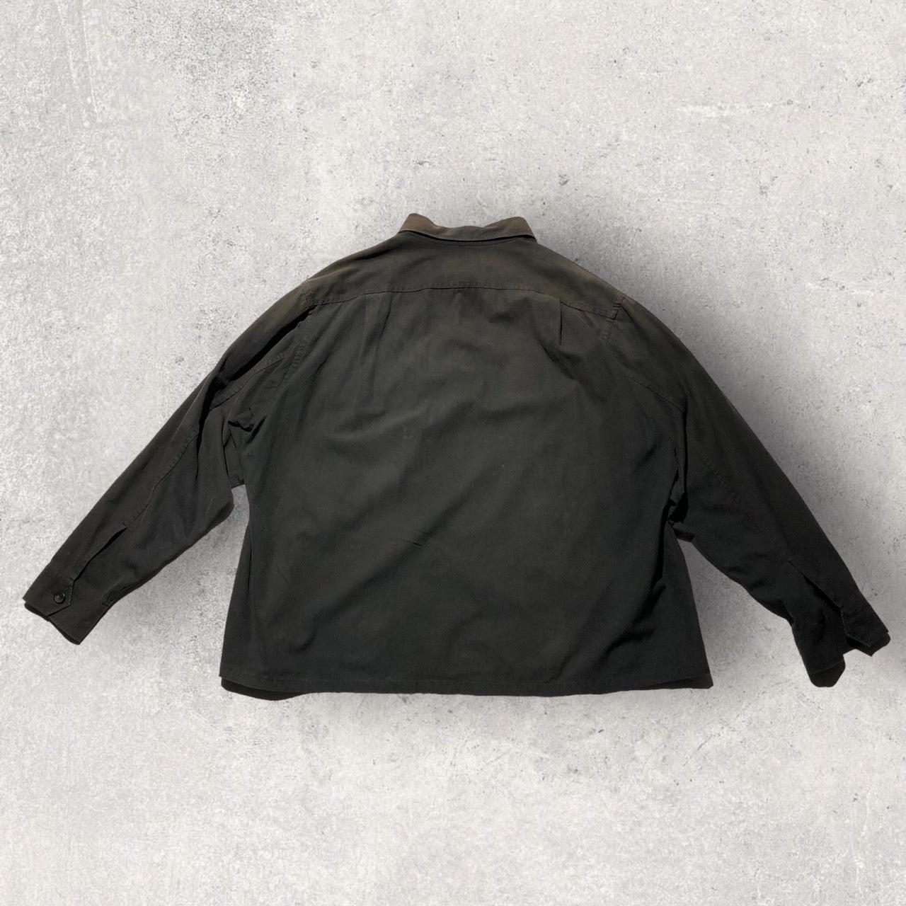 YOHJI YAMAMOTO POUR HOMME(ヨウジヤマモトプールオム) 90'sダブルポケットオープンカラーシャツ S ブラック