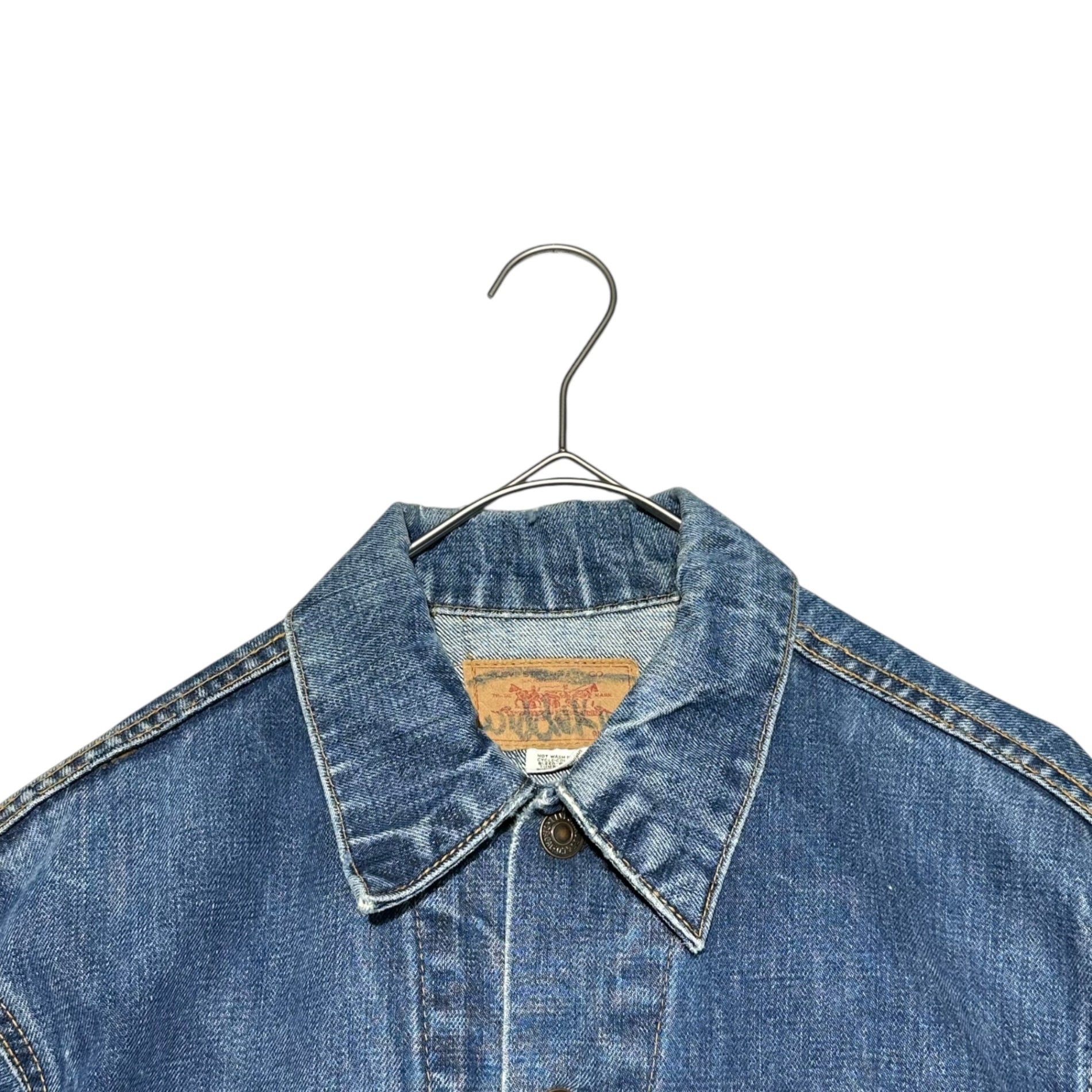 Levi's(リーバイス) 60's~70's 70505 BIG E vintage denim trucker jacket ヴィンテージ デニム トラッカー ジャケット 70505 表記無し(L程度) インディゴ 68~71年製造 古着 ボタン裏52 4th